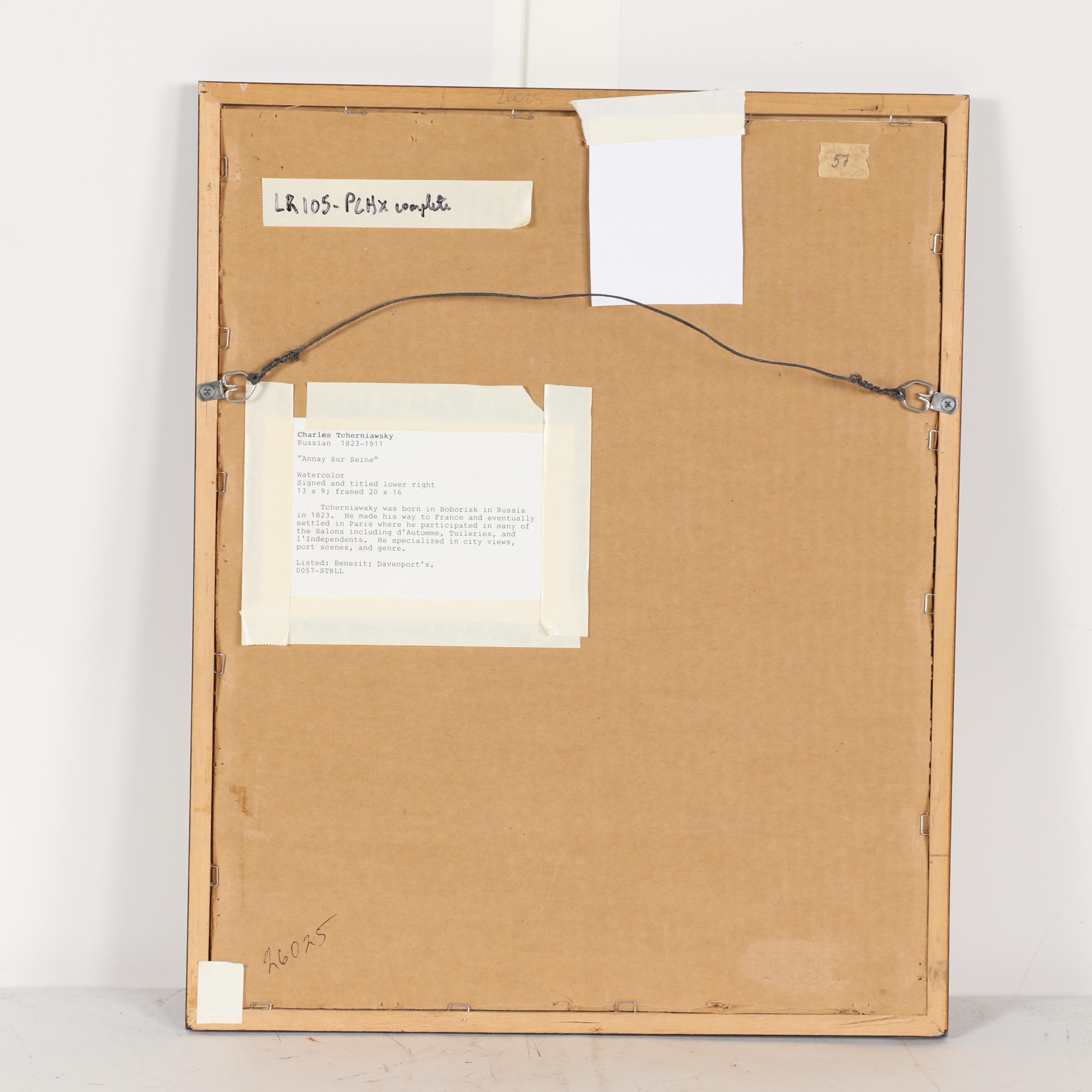 Charles Tcherniawsky Watercolor Painting "Annay sur Seine"