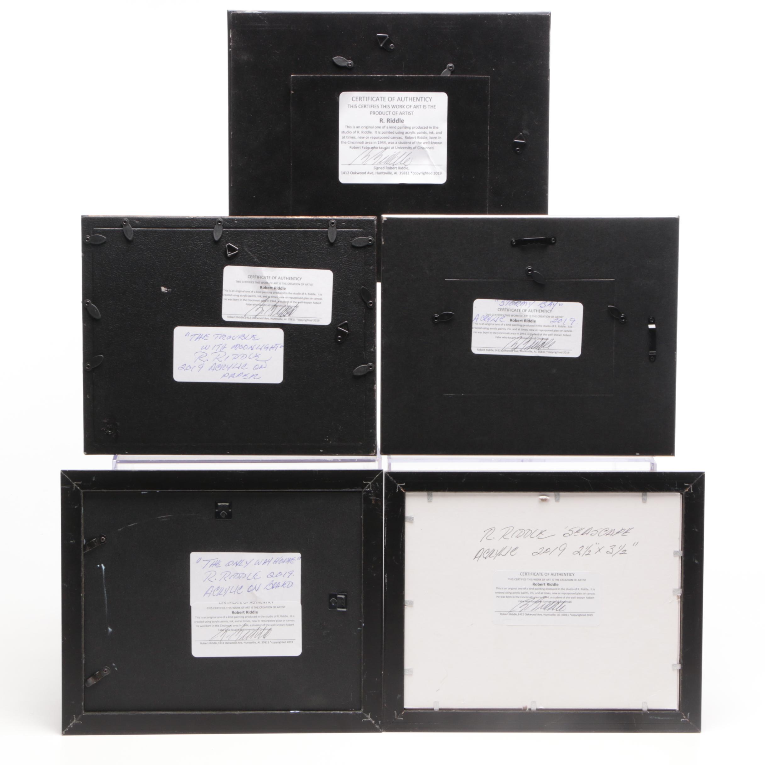 Robert Riddle Acrylic Paintings of Landscapes and Seascapes