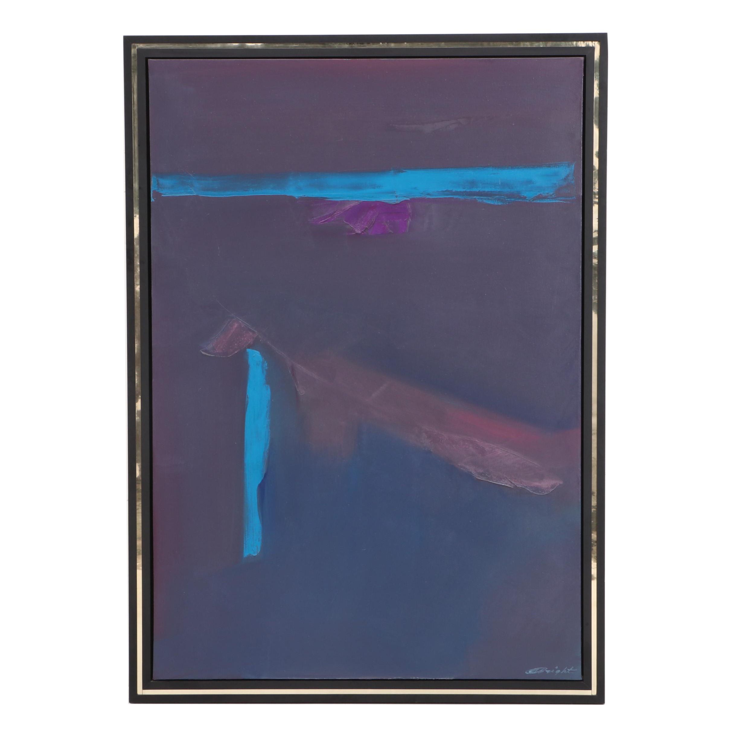 Alfred L. Bright Abstract Oil Painting
