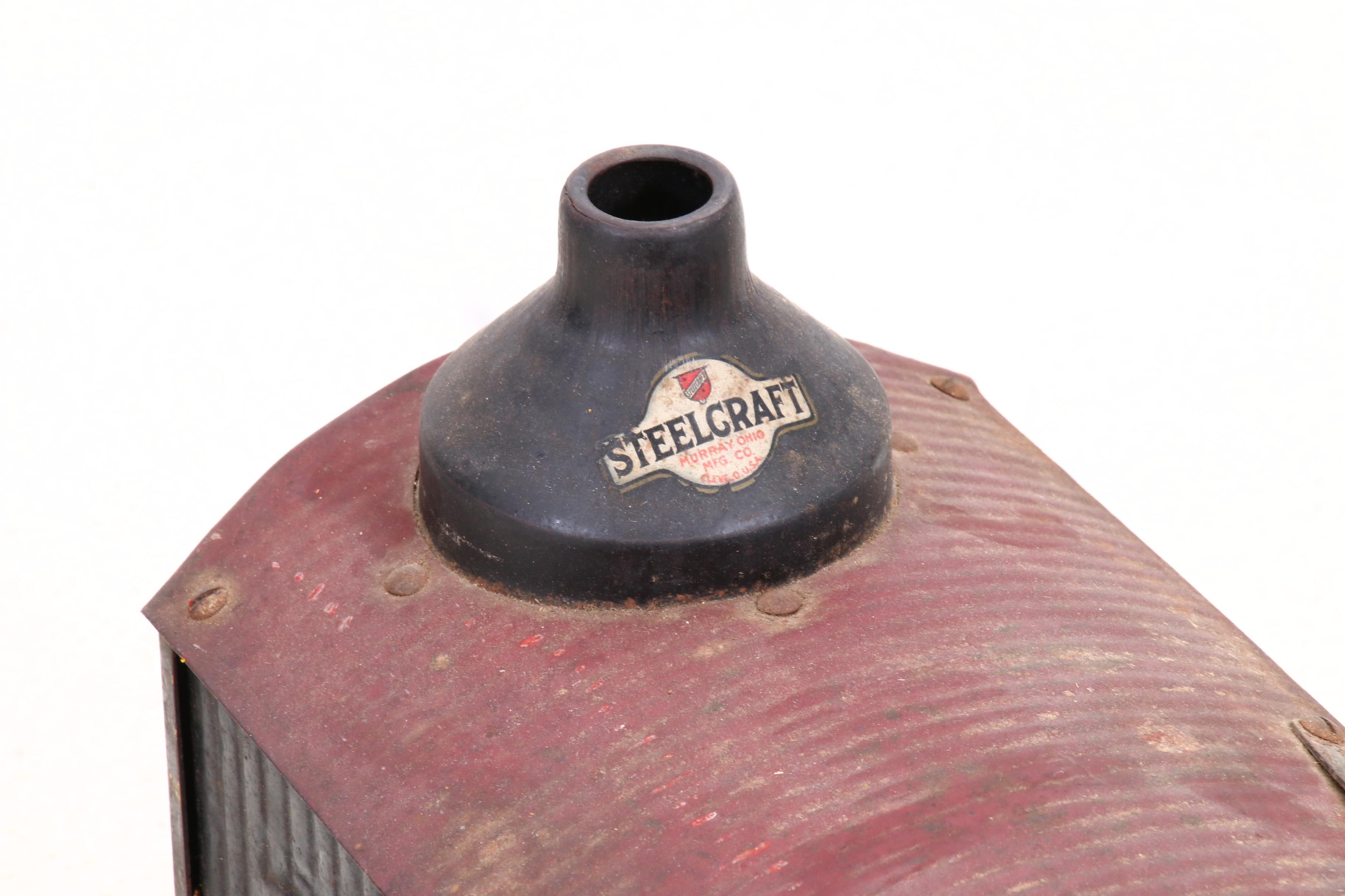 "Buddy L" Ice Delivery Truck and "Steelcraft" Steam Shovel Toys, Circa 1920s