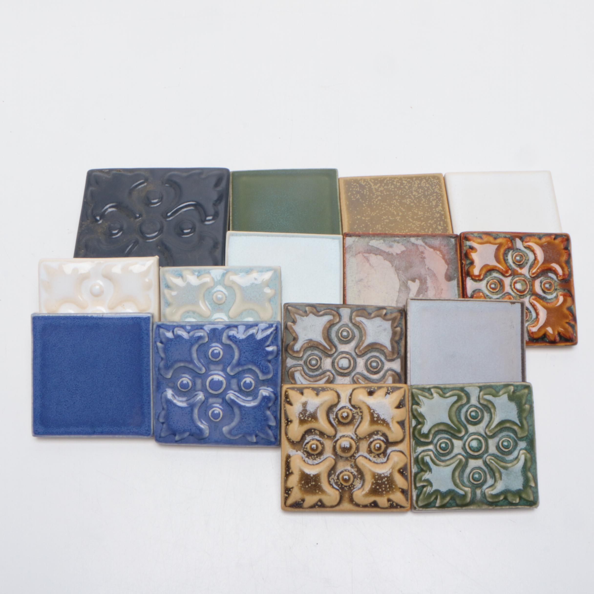 Rookwood Pottery Ceramic Faïence Tile Glaze Samples, Contemporary