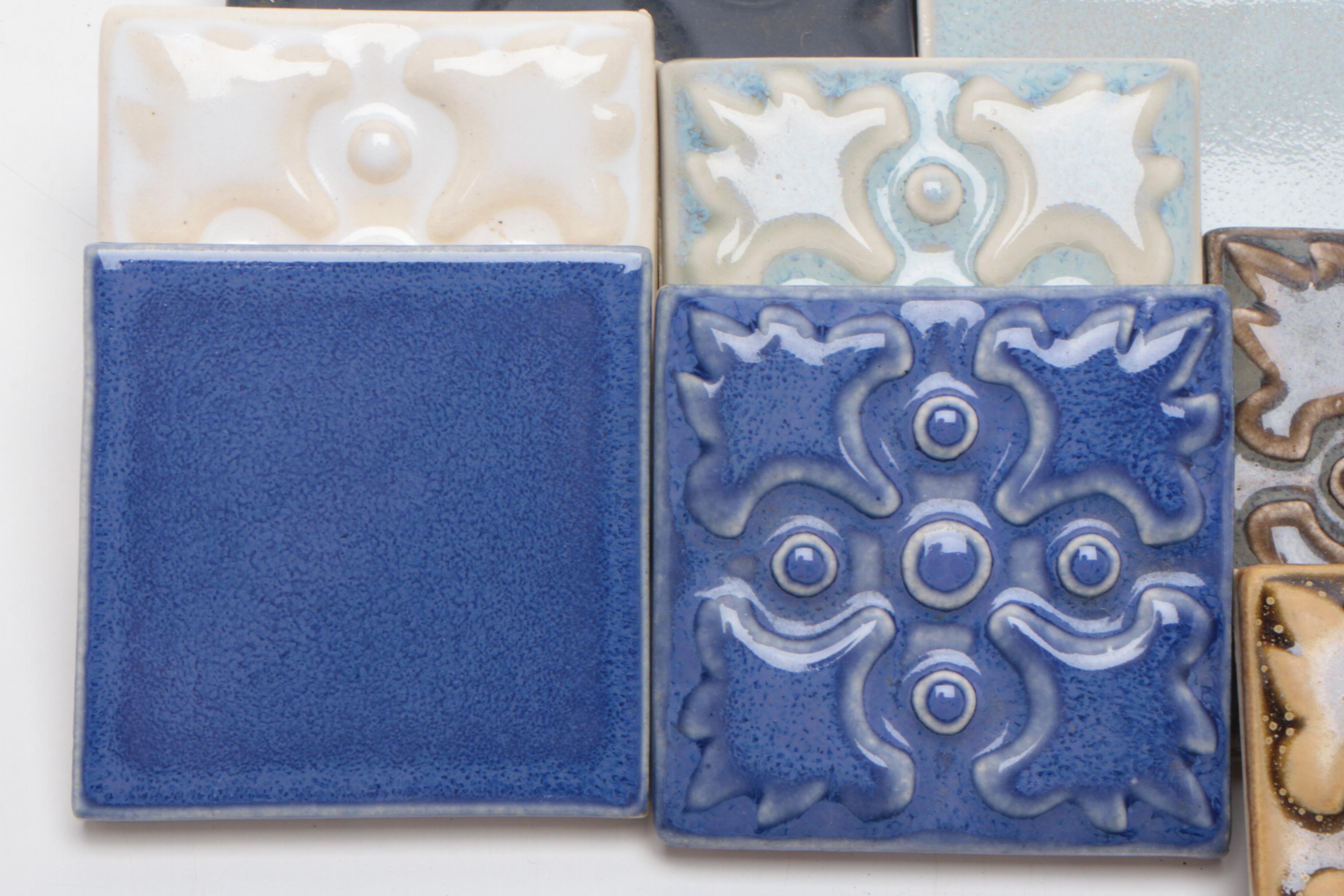 Rookwood Pottery Ceramic Faïence Tile Glaze Samples, Contemporary
