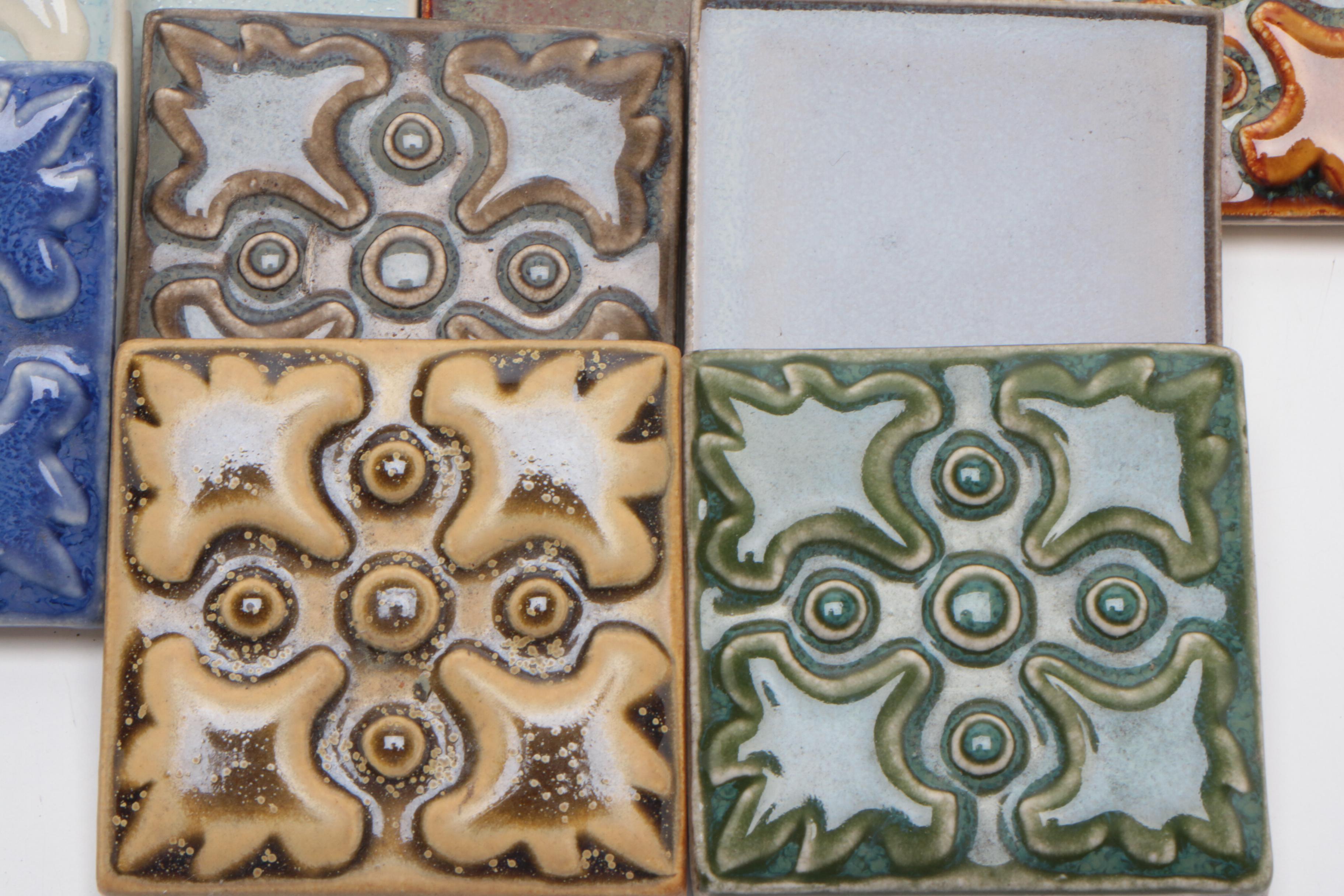 Rookwood Pottery Ceramic Faïence Tile Glaze Samples, Contemporary