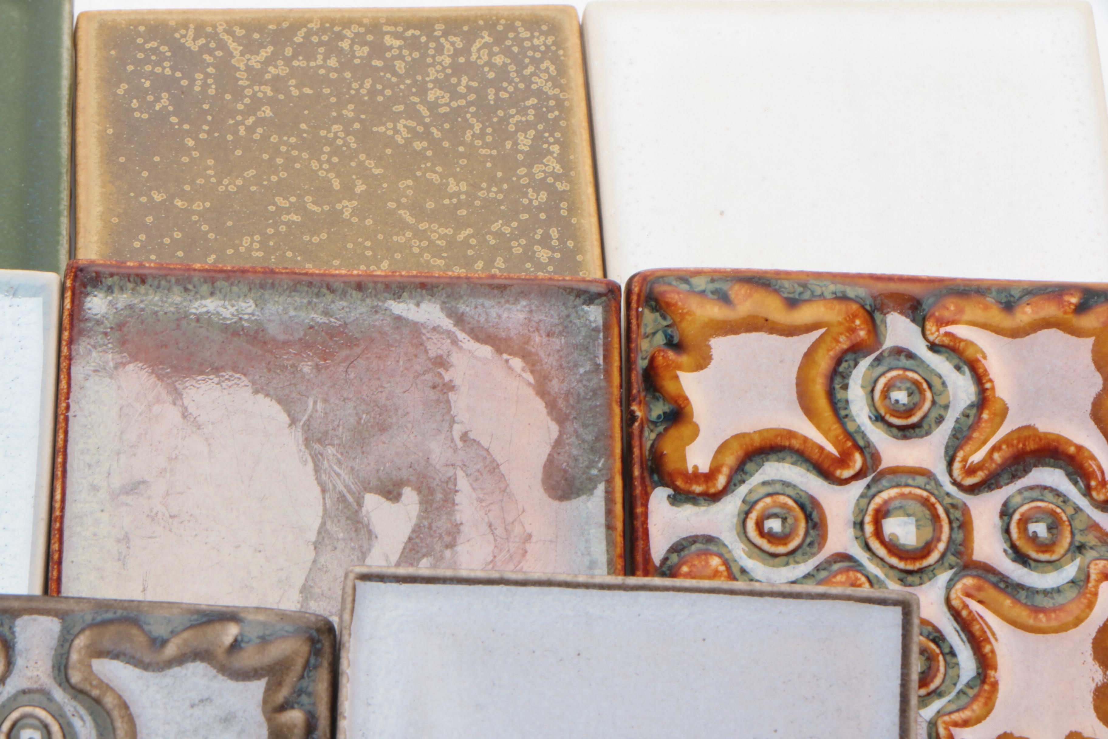 Rookwood Pottery Ceramic Faïence Tile Glaze Samples, Contemporary
