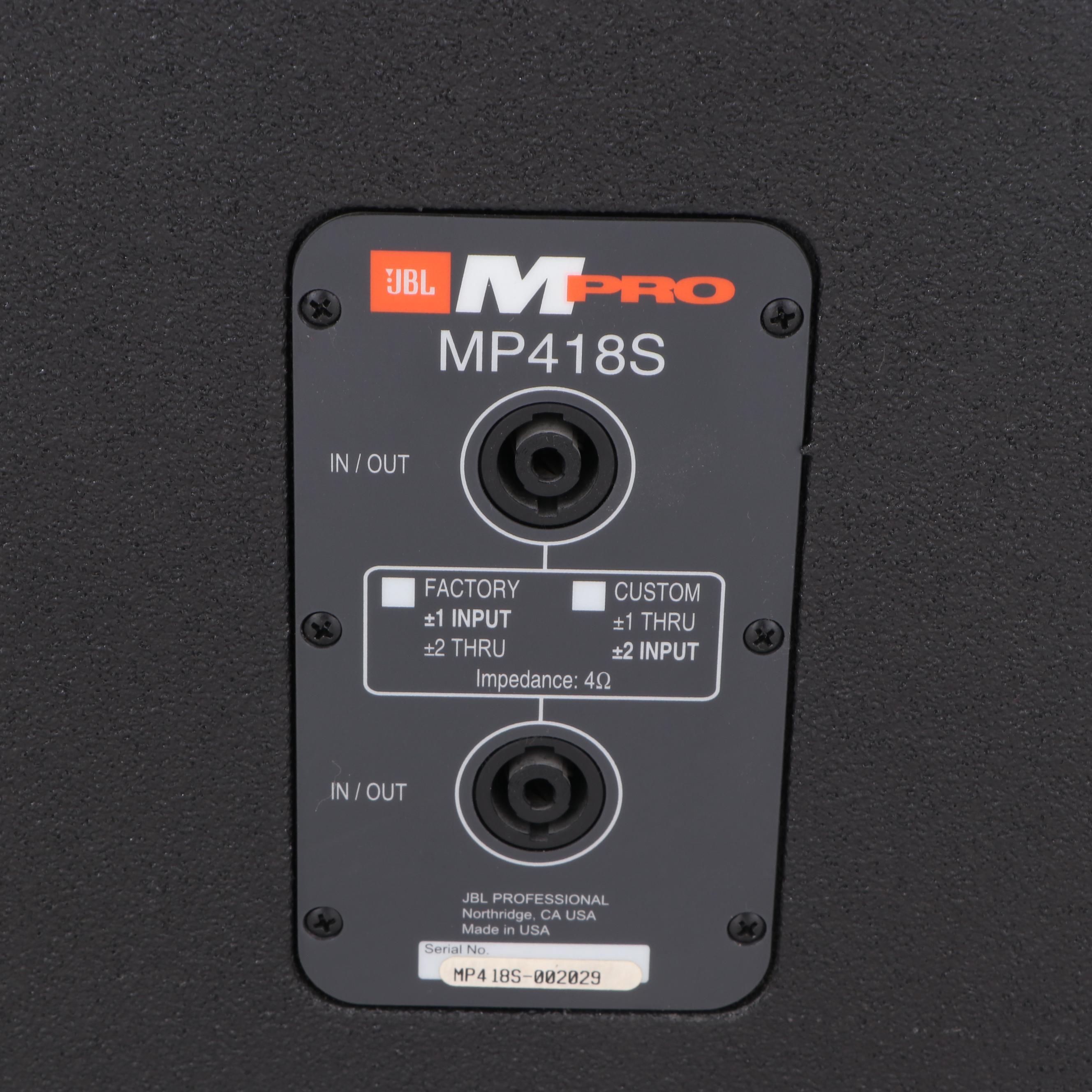 JBL MPro MP418S Subwoofers