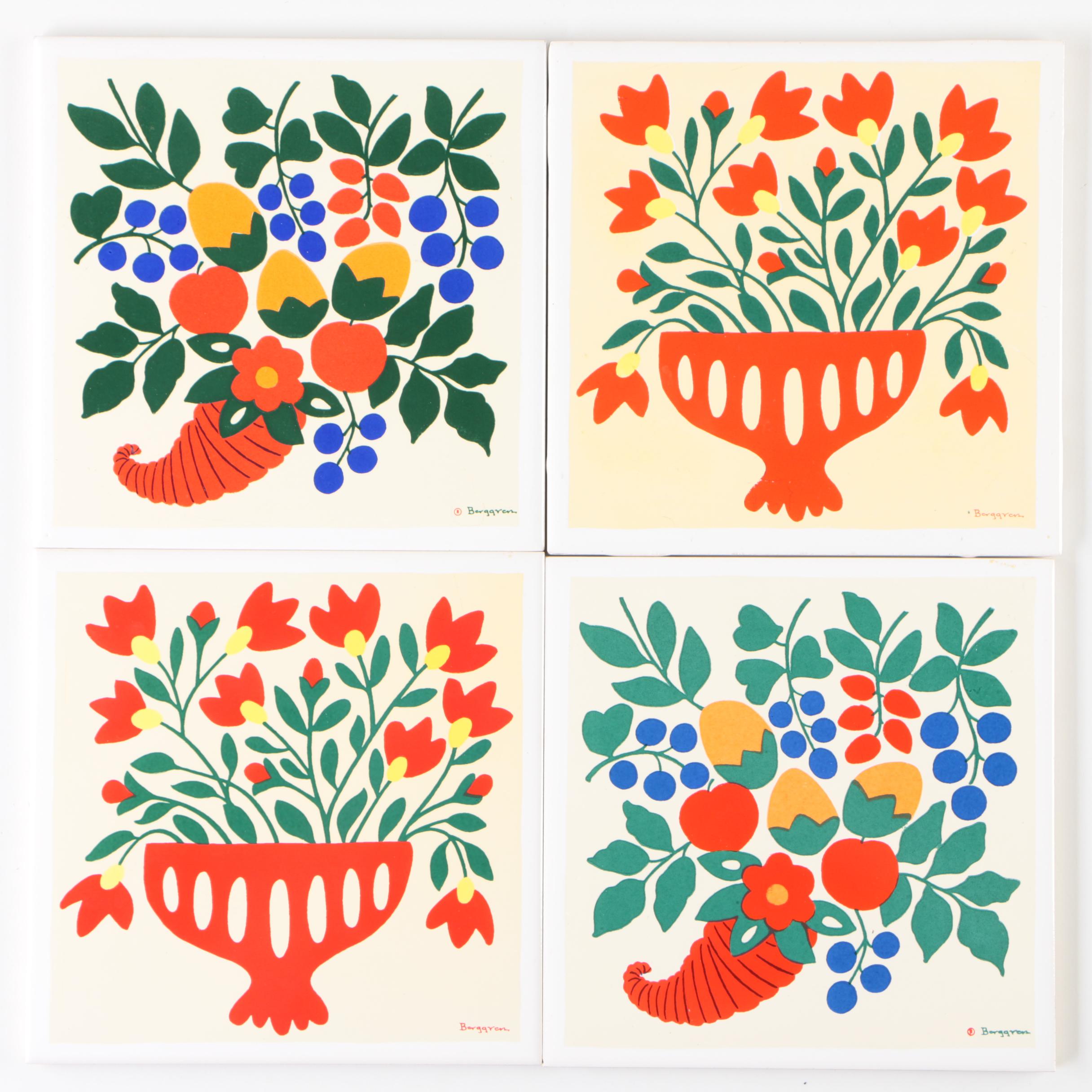 Berggren Originals Tile Trivets and More, Mid-Century