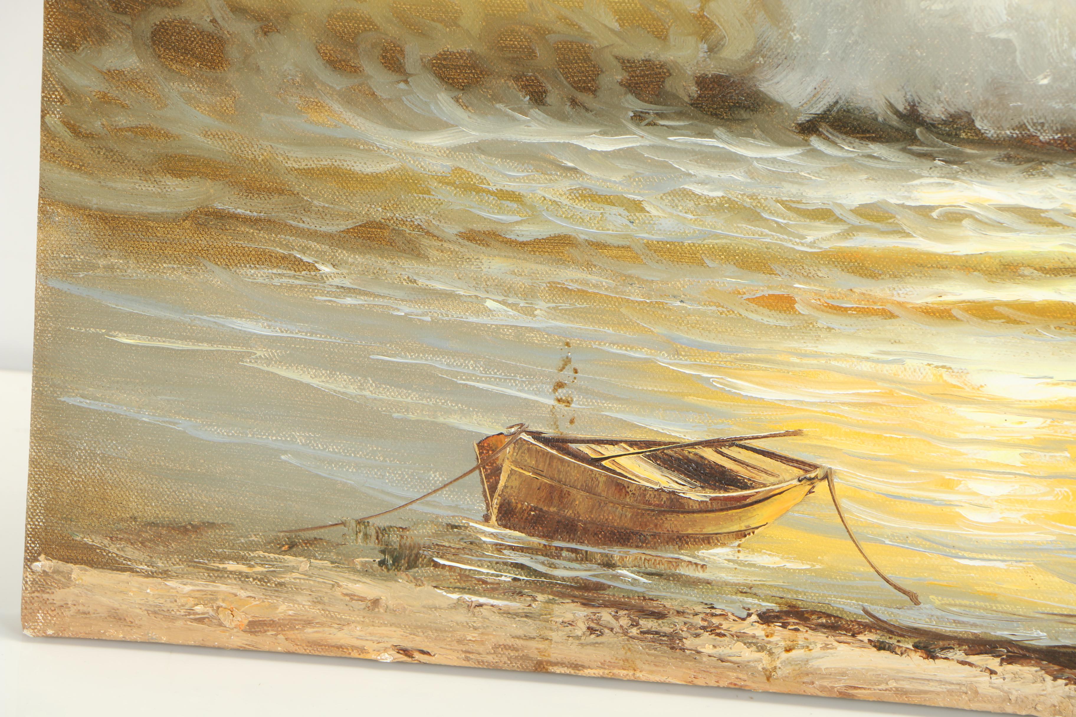 Stevens Seascape Oil Painting