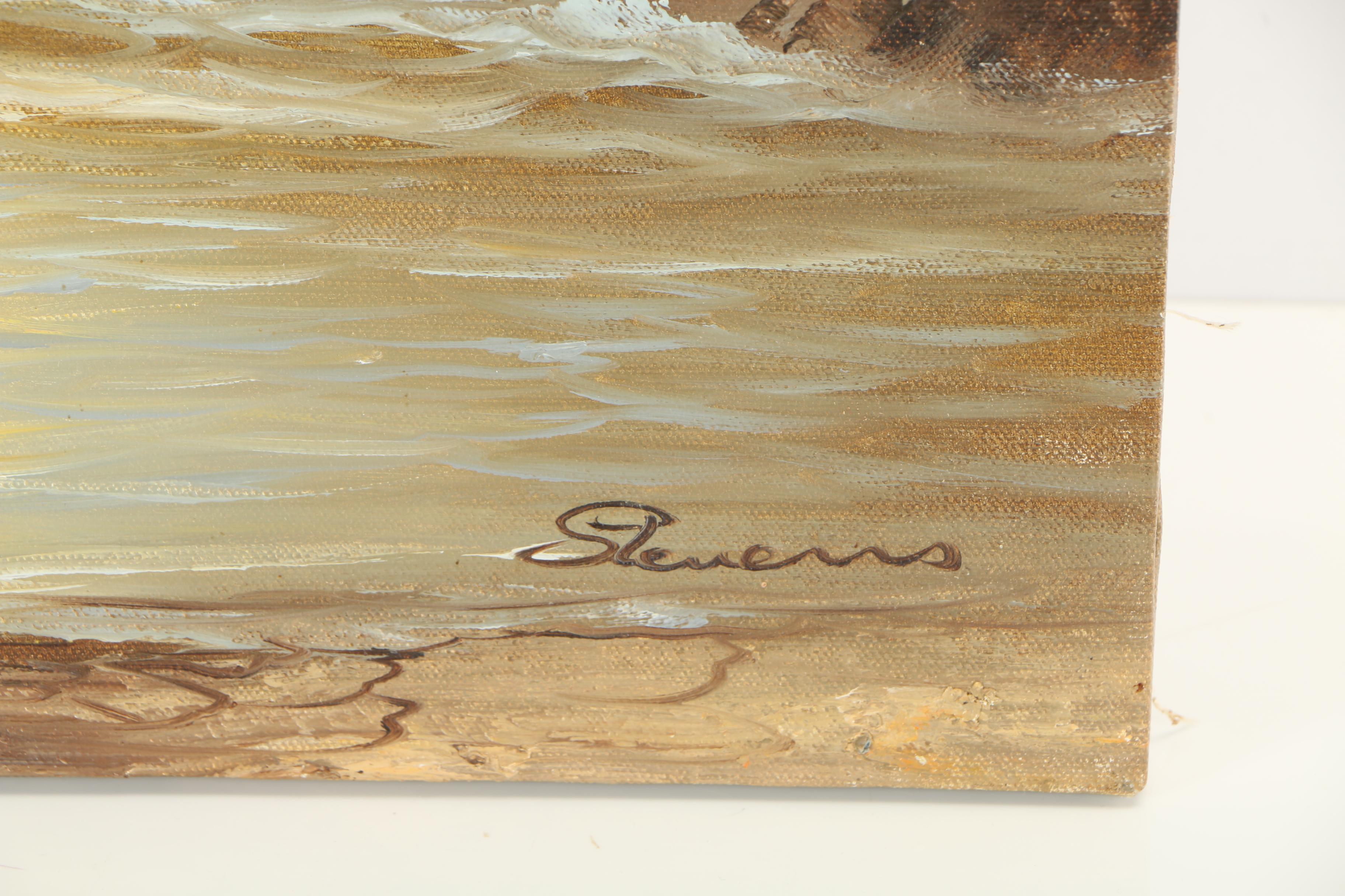 Stevens Seascape Oil Painting