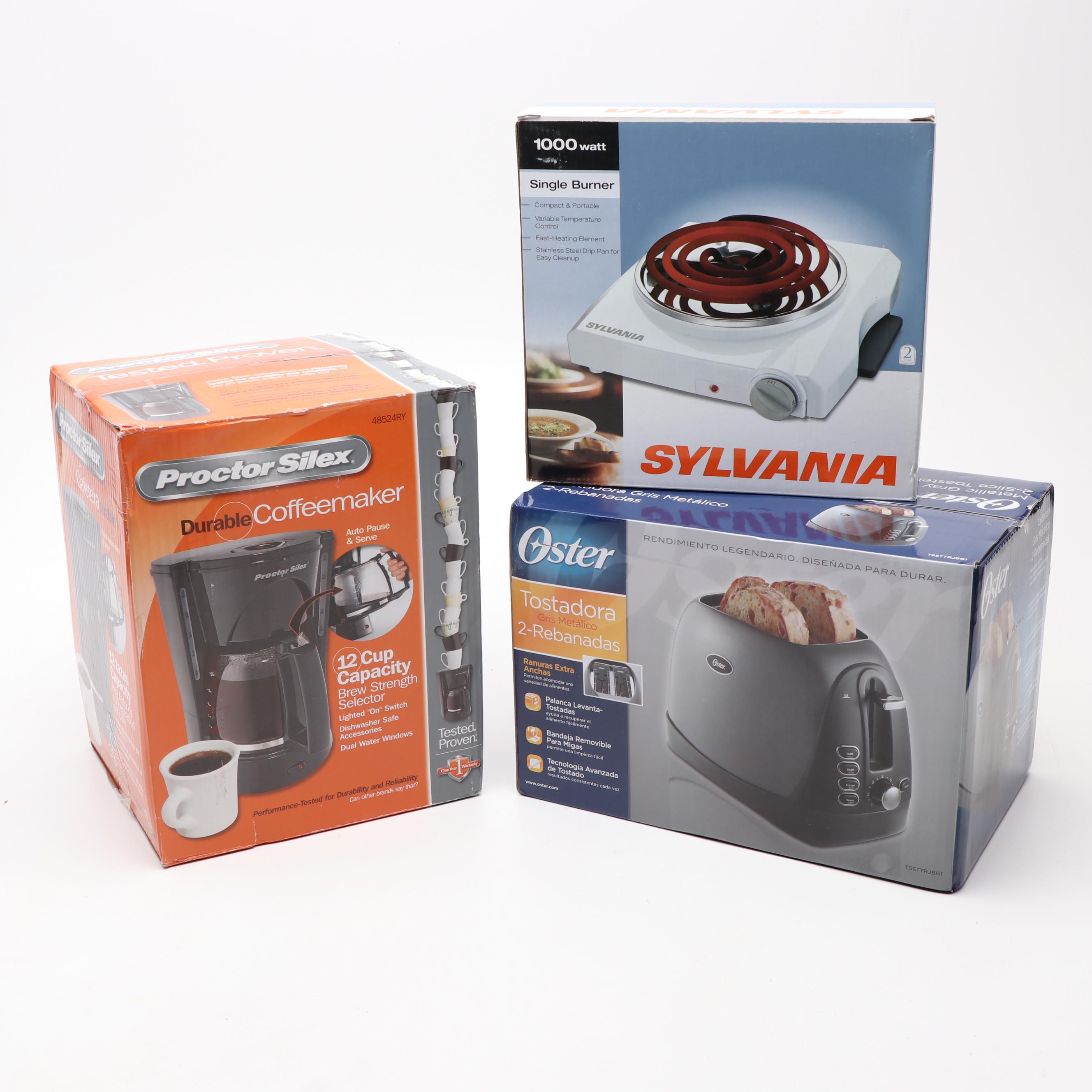 Kitchen Appliances Featuring Proctor Silex, Oster, Sylvania