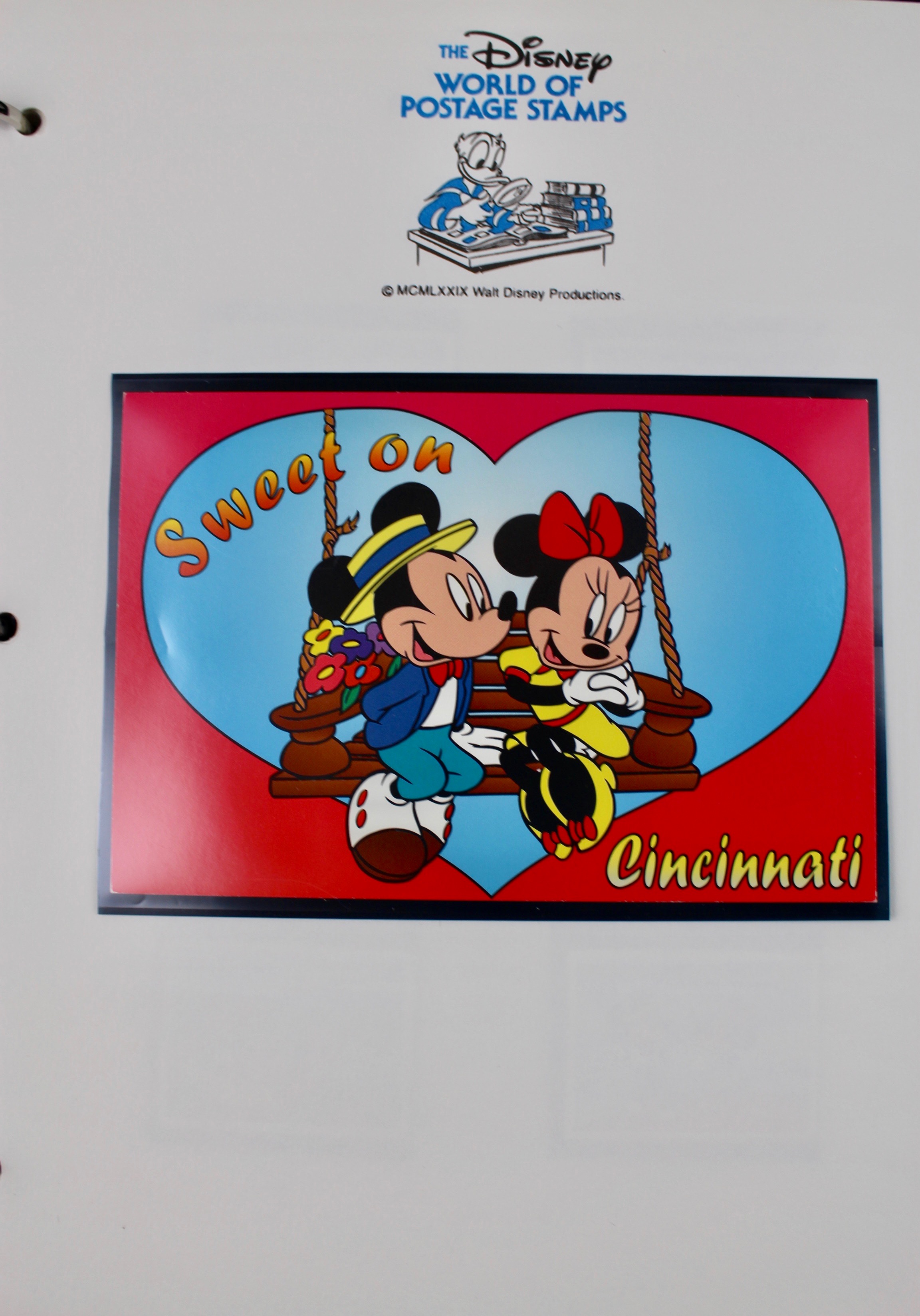 "Disney World of Postage Stamp Album" Stamp Collection