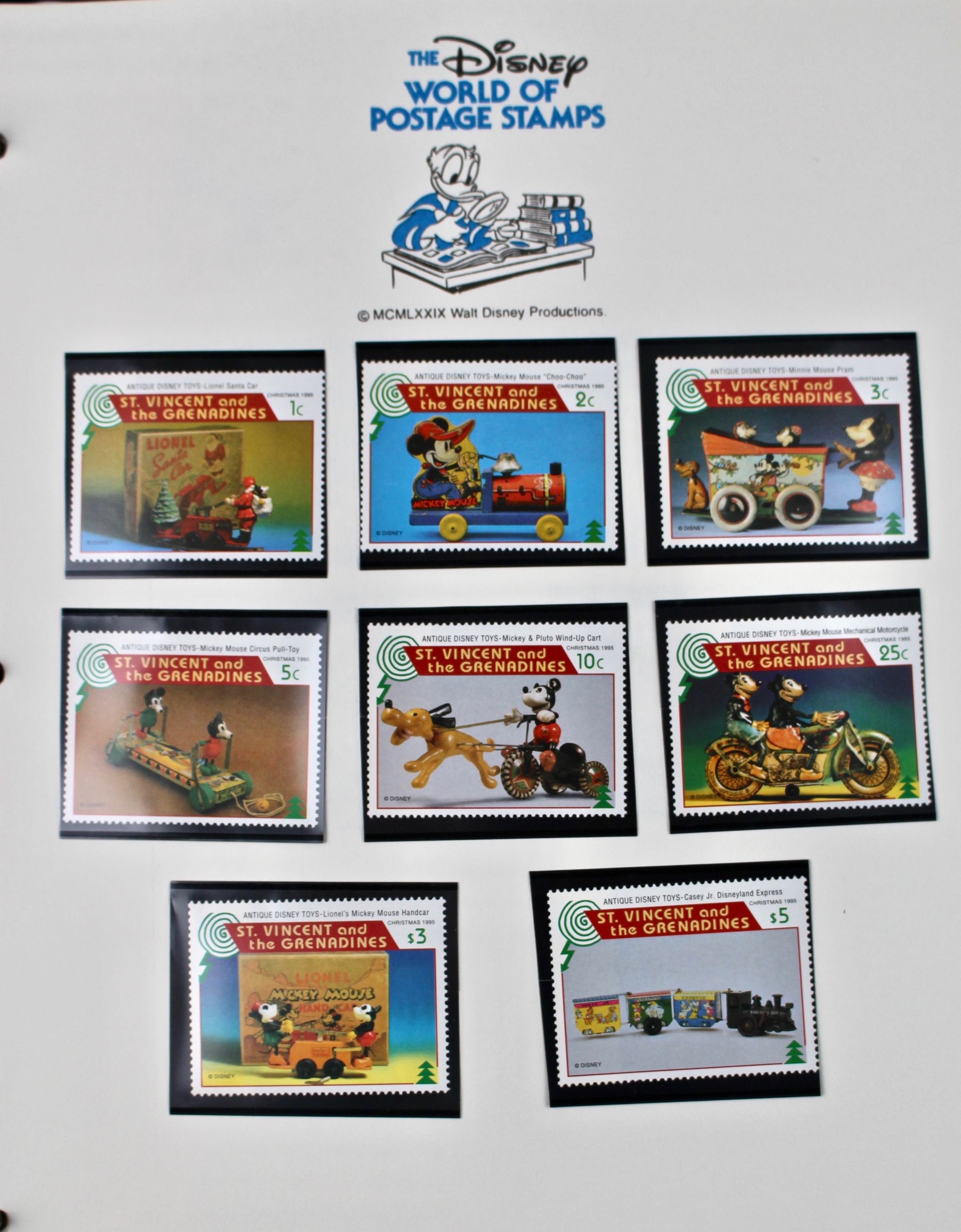 "Disney World of Postage Stamp Album" Stamp Collection