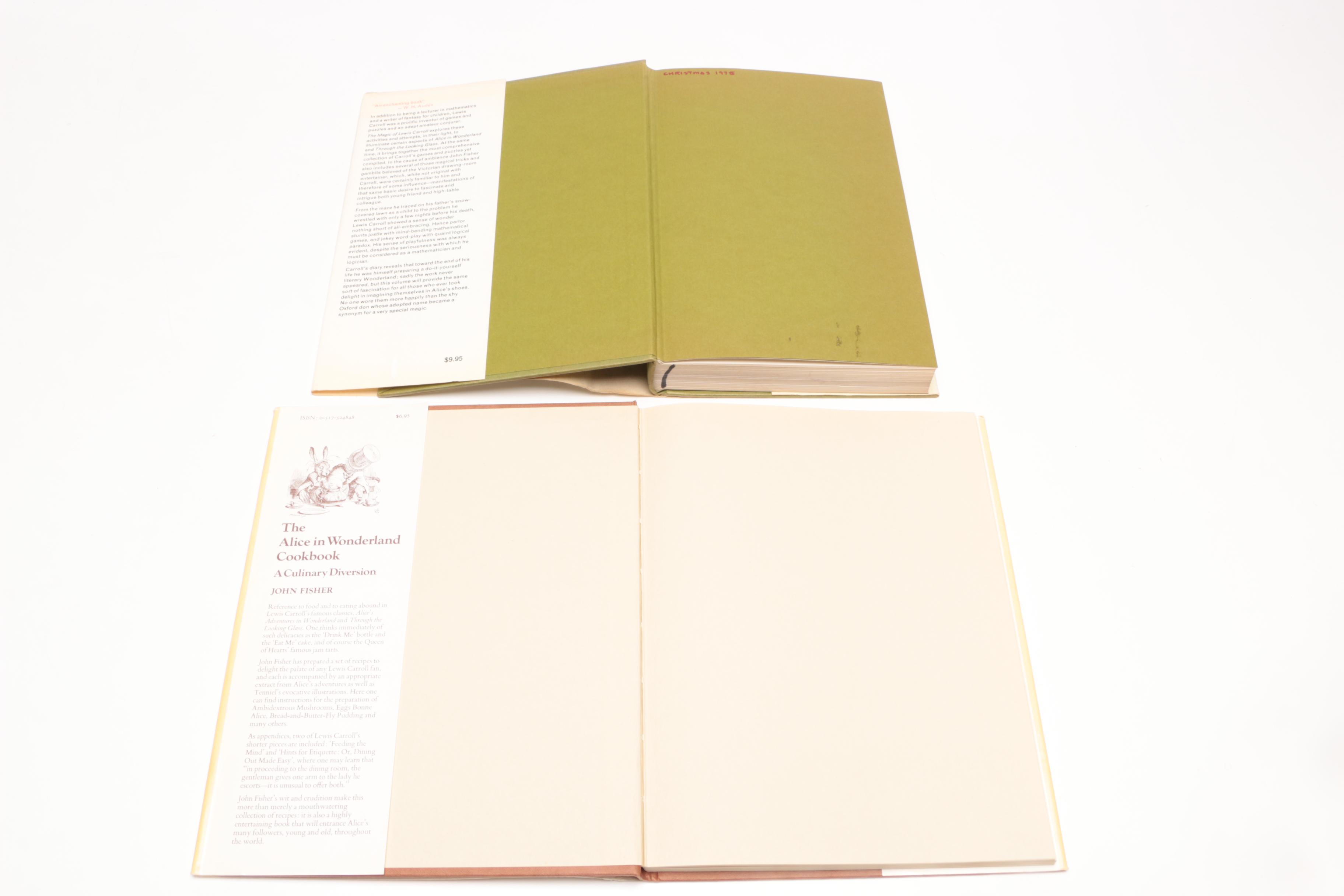 First Editions "The Alice in Wonderland Cookbook" and "Magic of Lewis Carroll"
