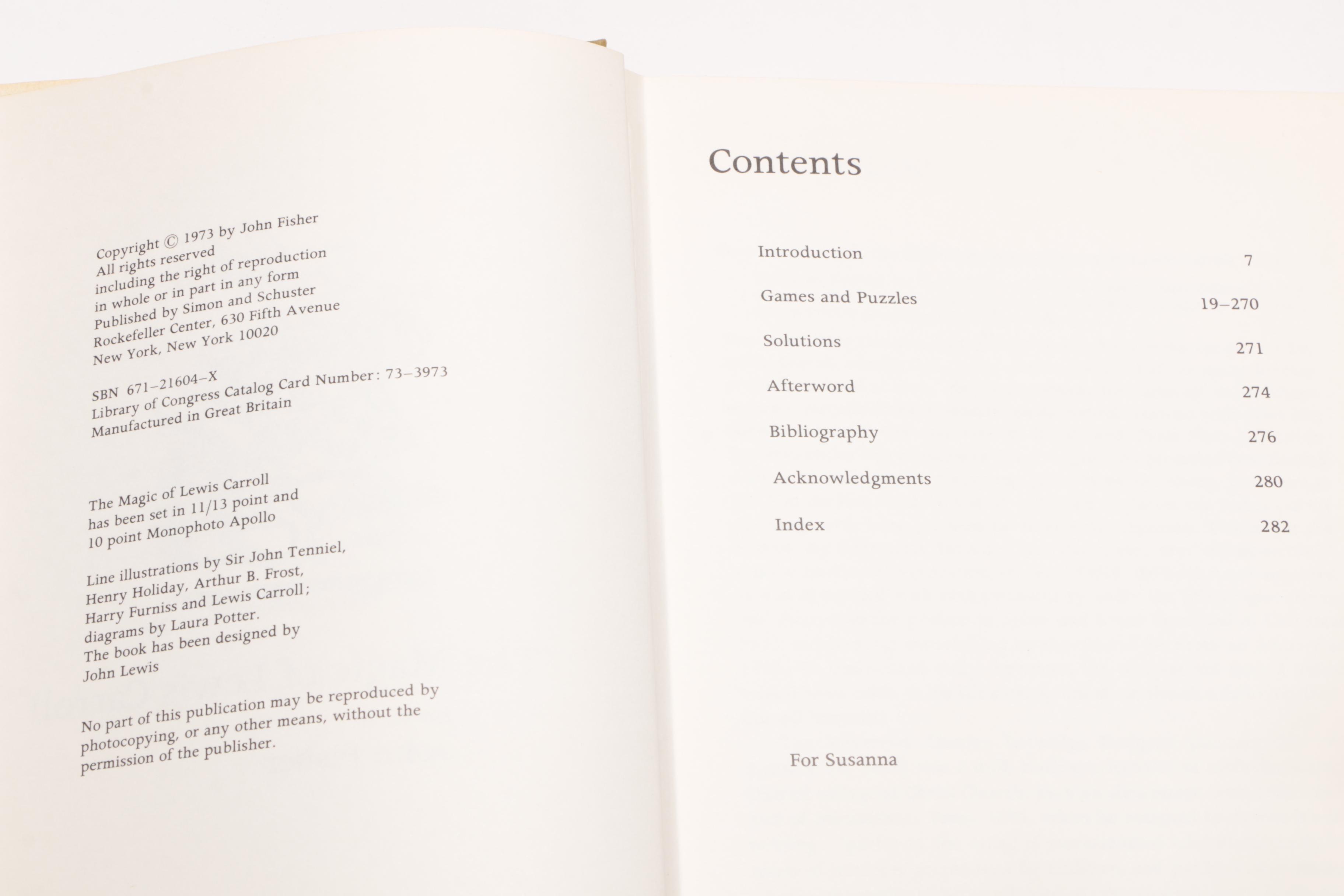 First Editions "The Alice in Wonderland Cookbook" and "Magic of Lewis Carroll"