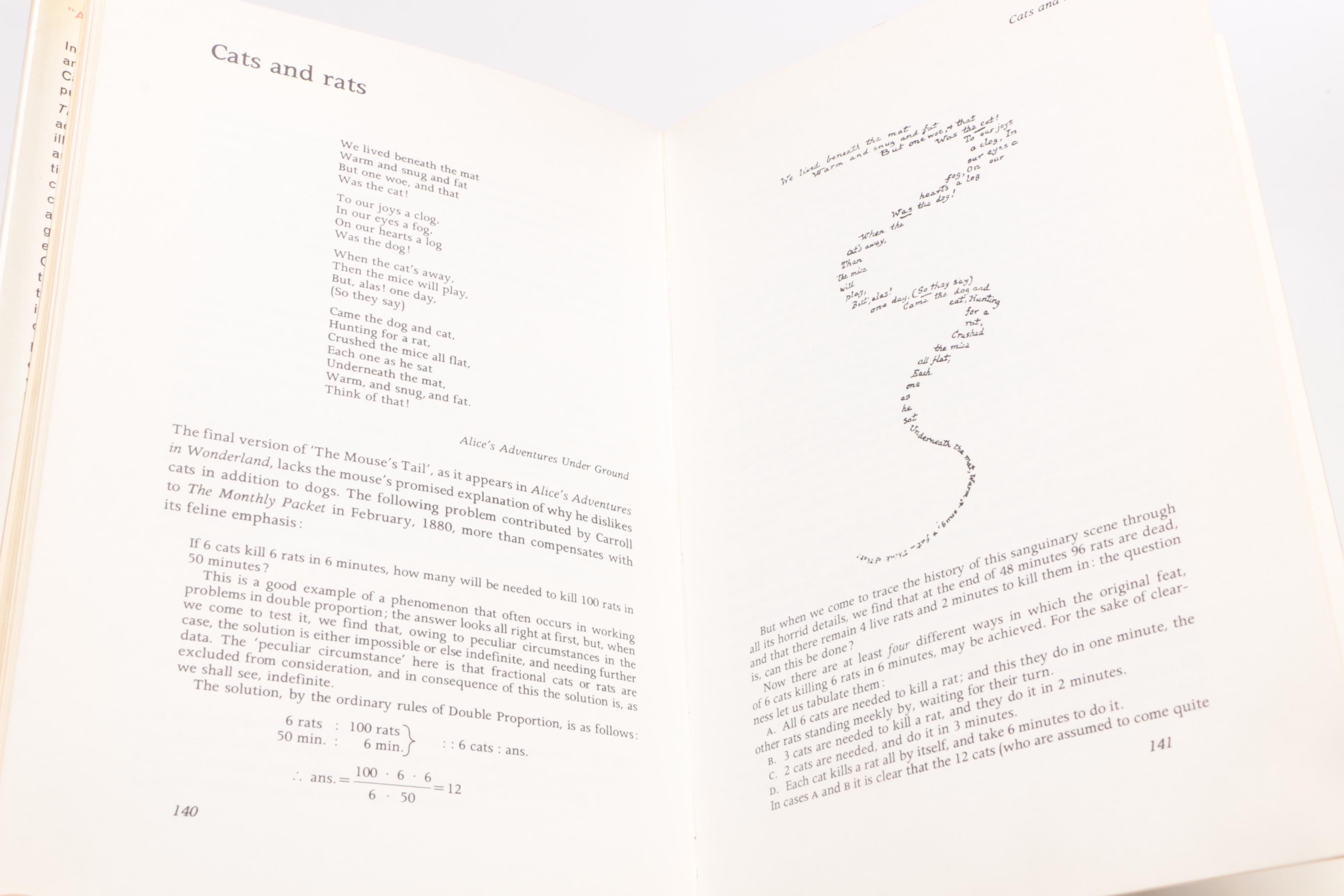 First Editions "The Alice in Wonderland Cookbook" and "Magic of Lewis Carroll"