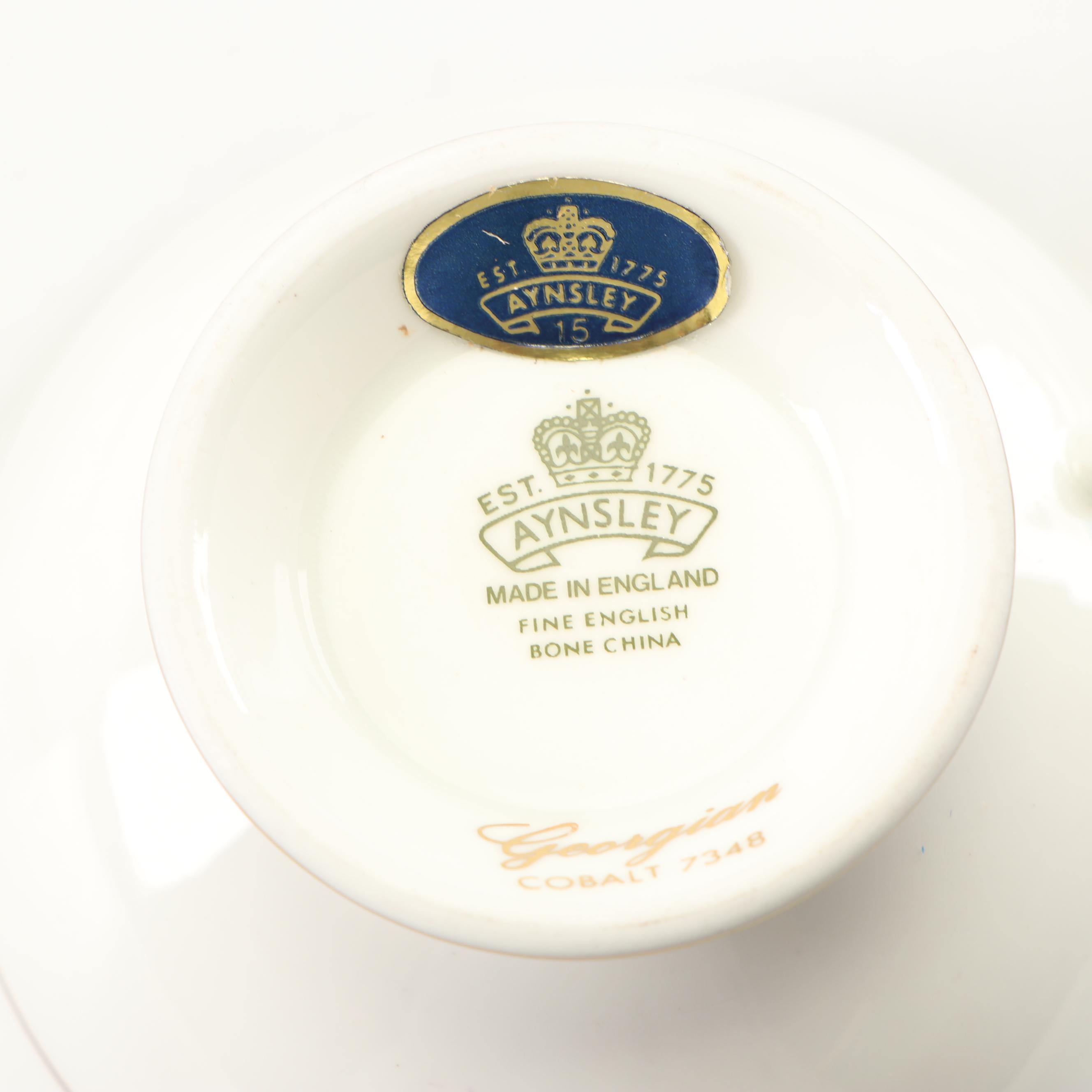 Aynsley "Georgian Cobalt" Bone China Dinnerware