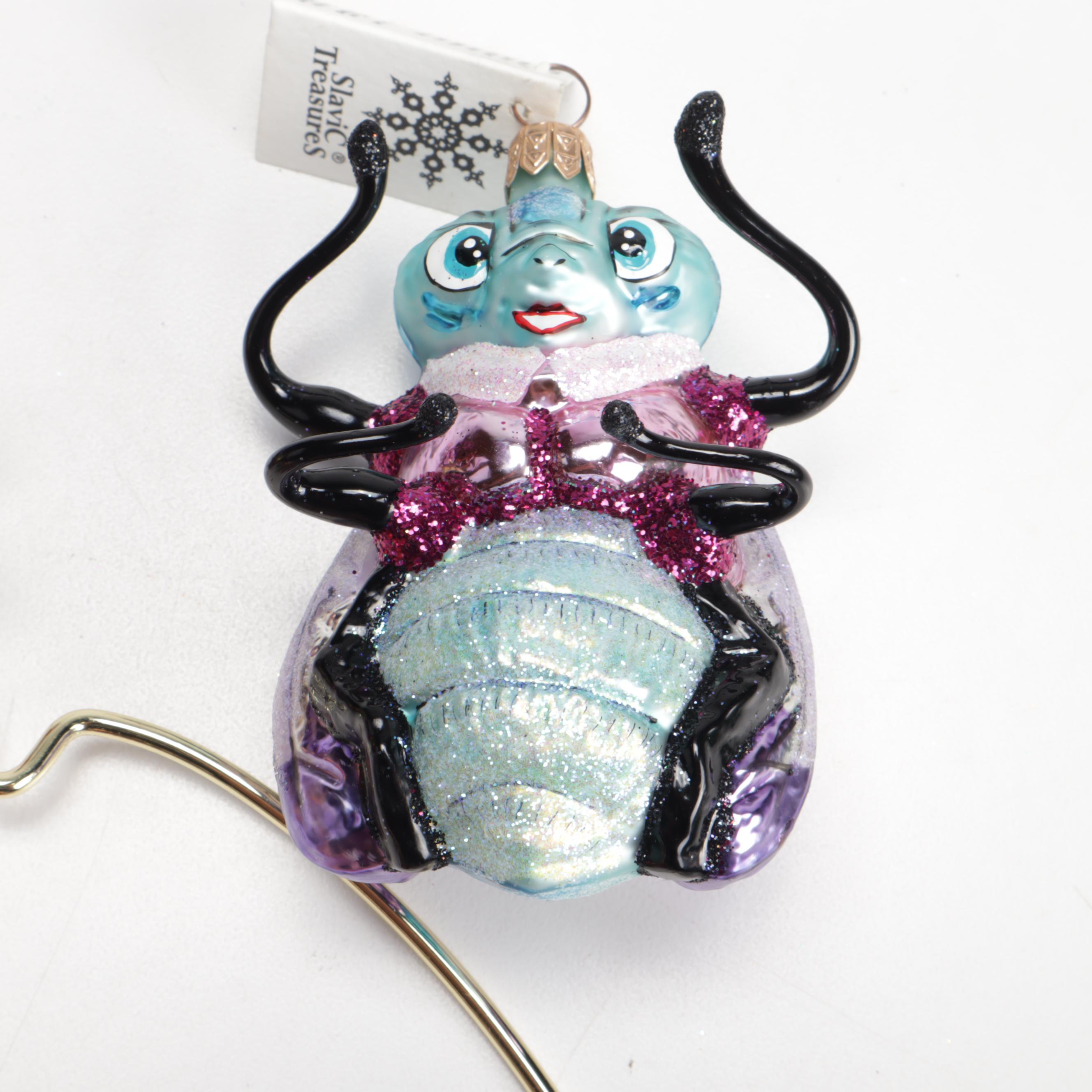 Slavic Treasures Blown Glass Insect Ornaments