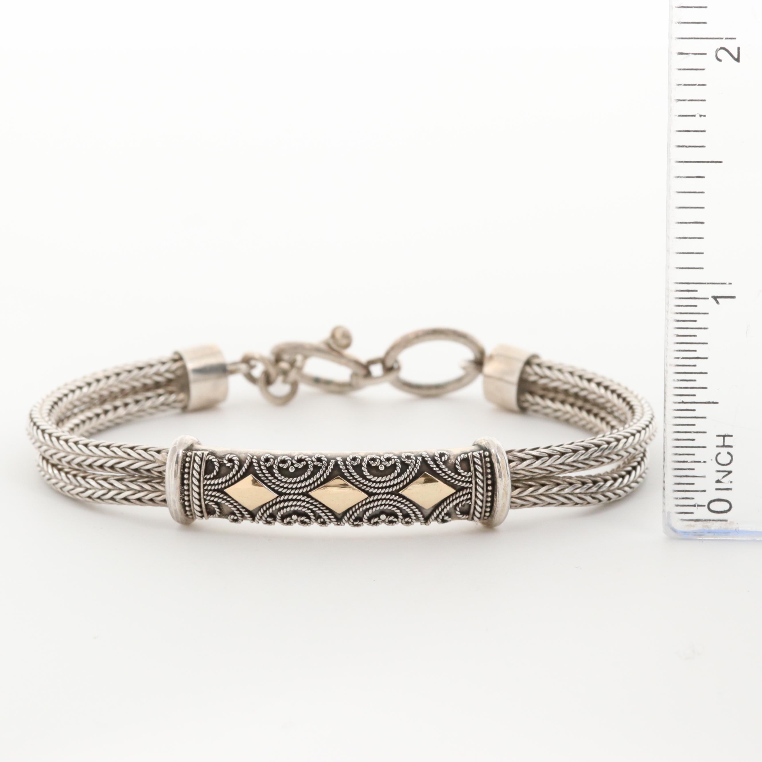 Gold Wash on Sterling Silver Bracelet