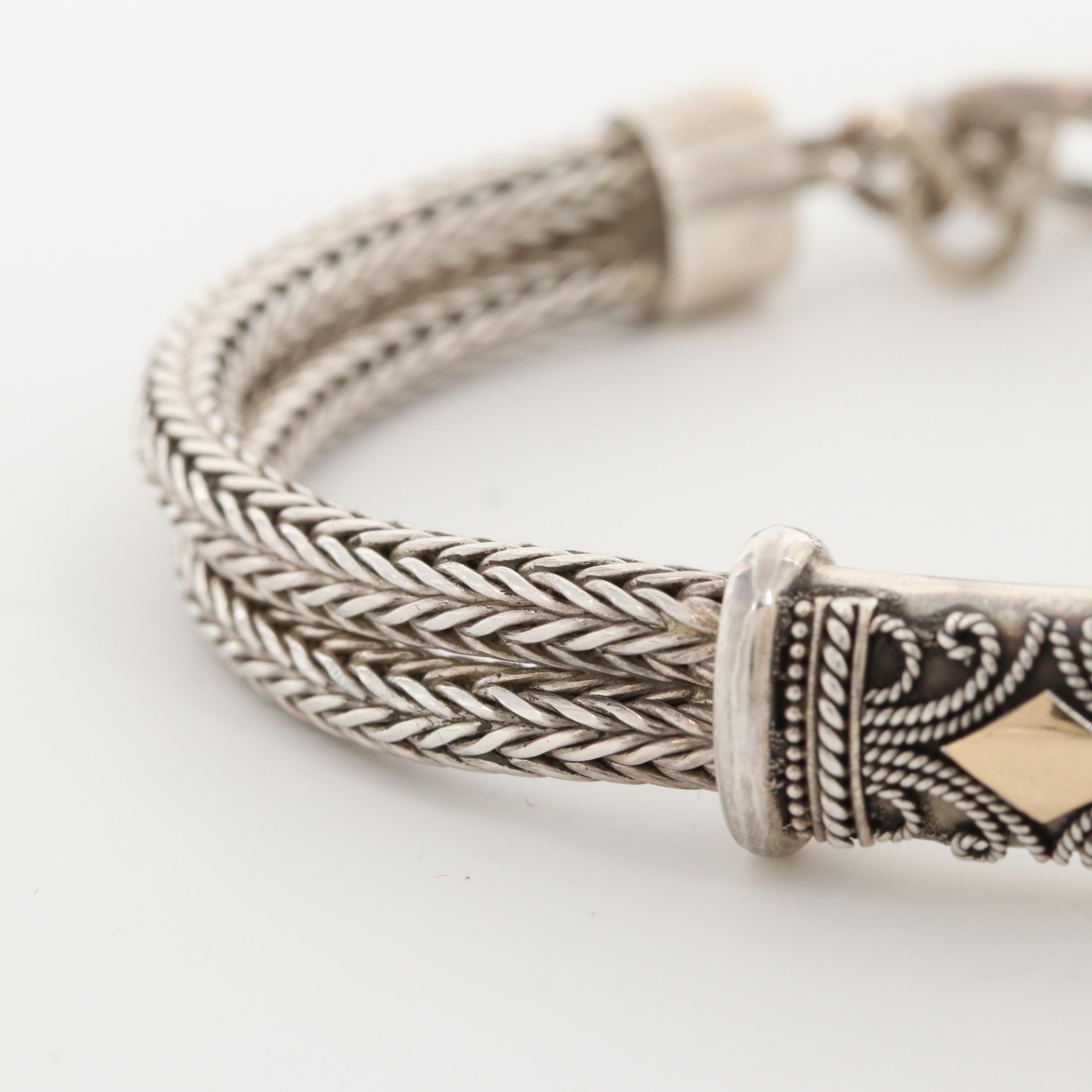 Gold Wash on Sterling Silver Bracelet