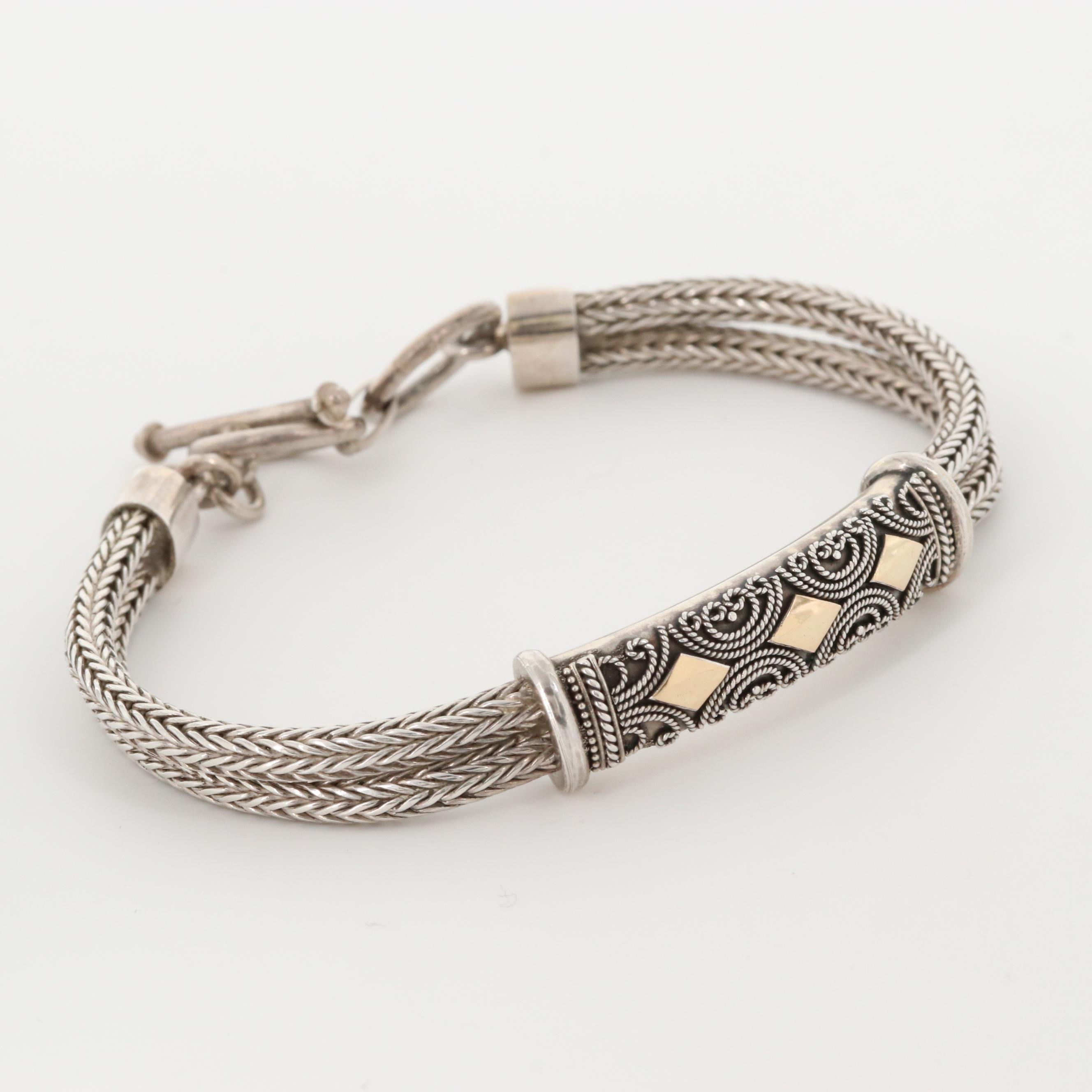 Gold Wash on Sterling Silver Bracelet