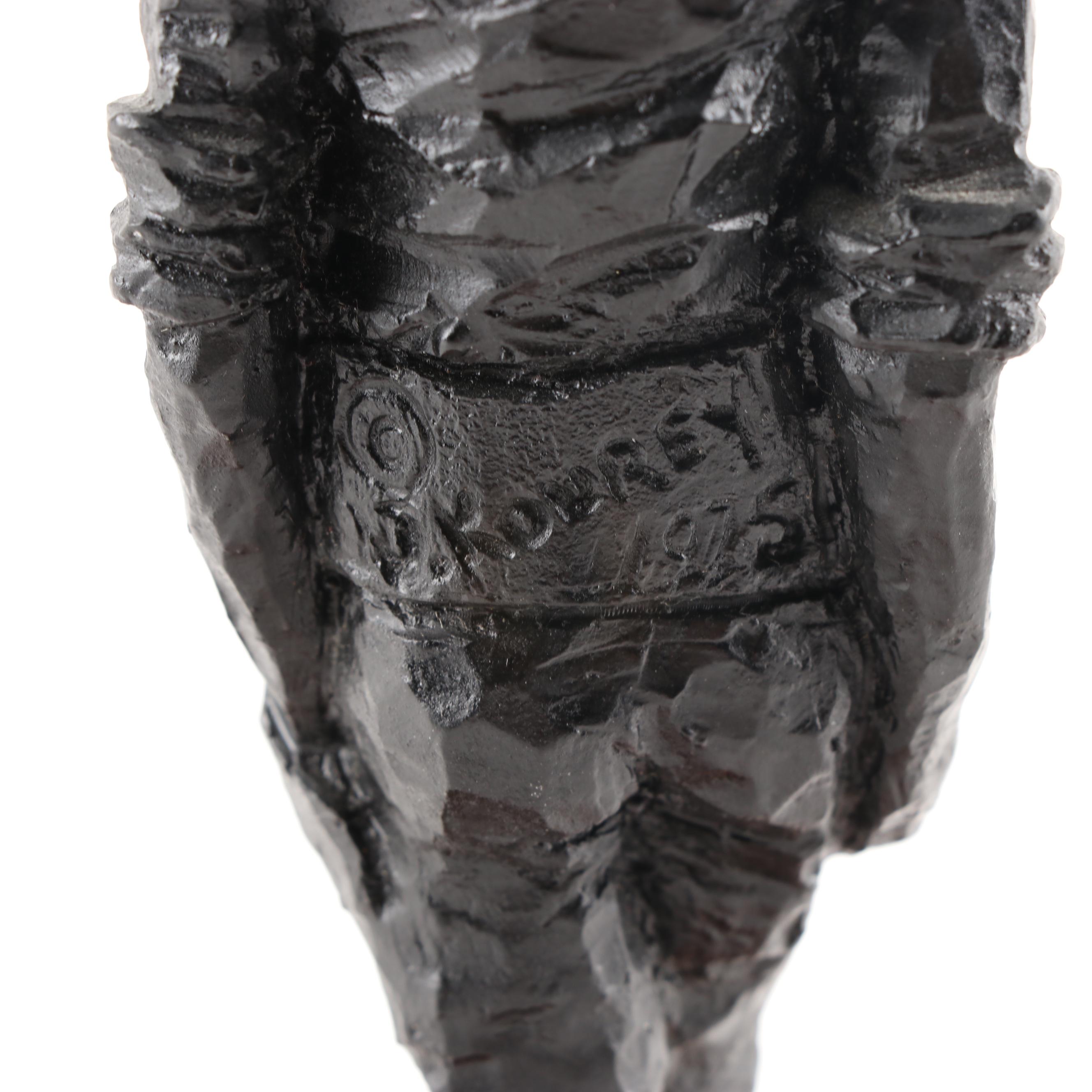 Hand Carved Coal Figurines