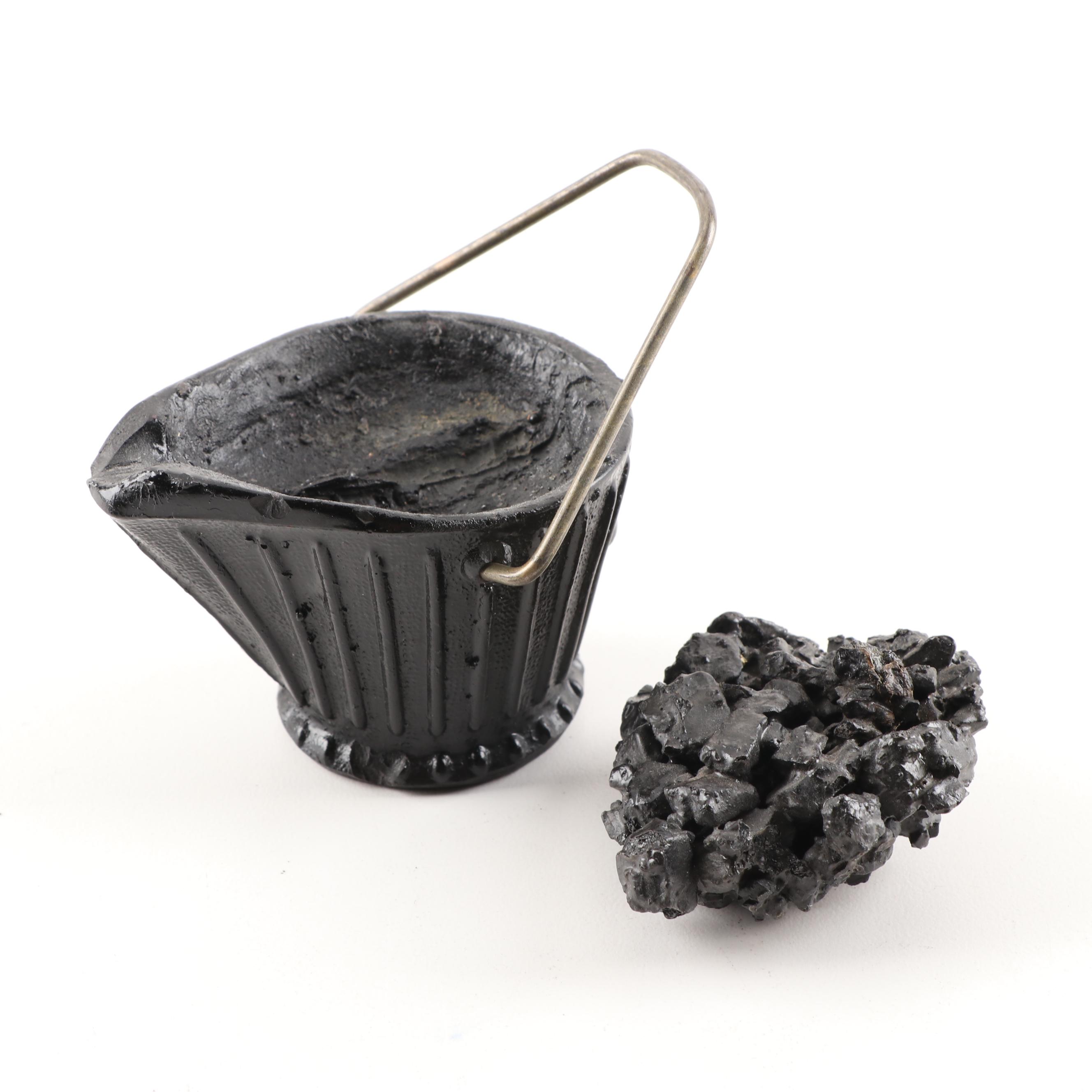 Hand Carved Coal Figurines