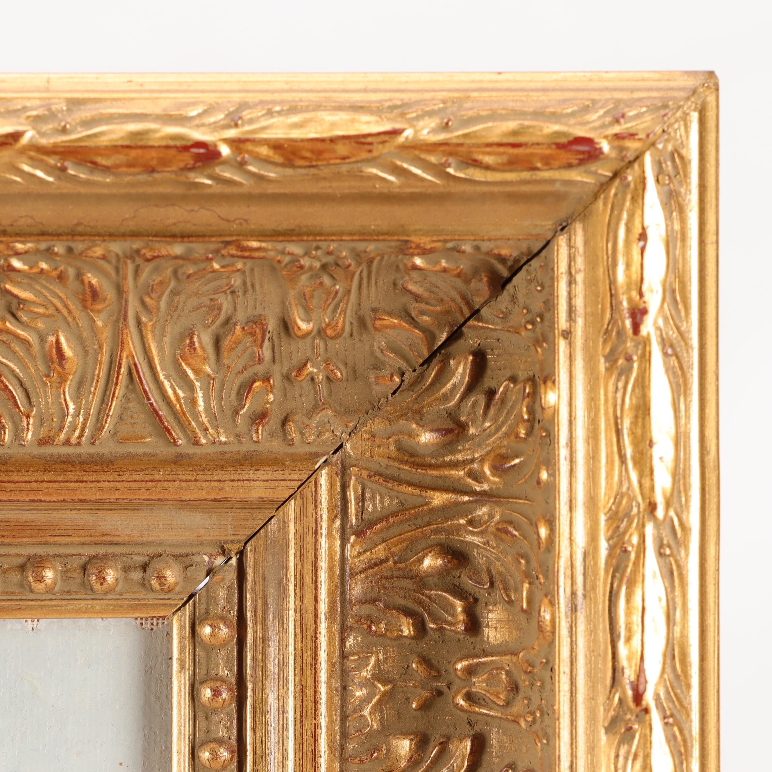 Marie Charlot Oil Painting of Woman and Children at Beach