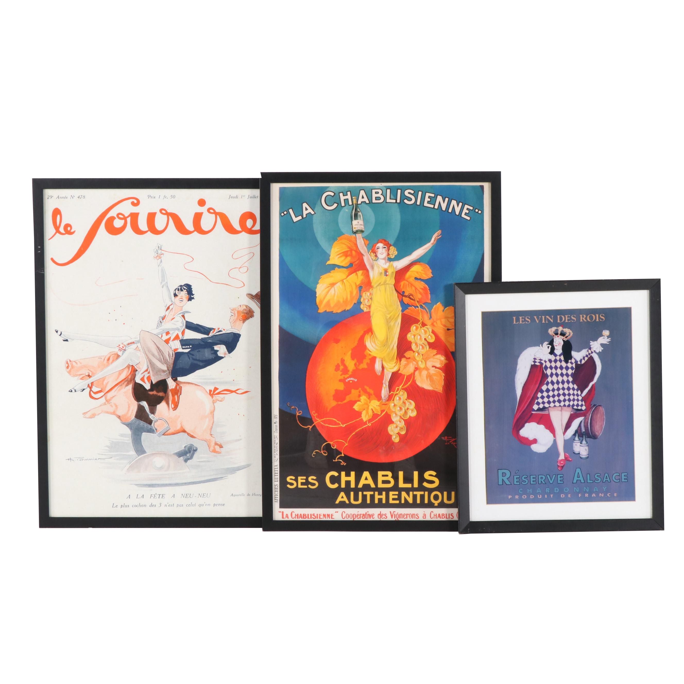 Offset Lithograph and Giclée French Advertising Posters