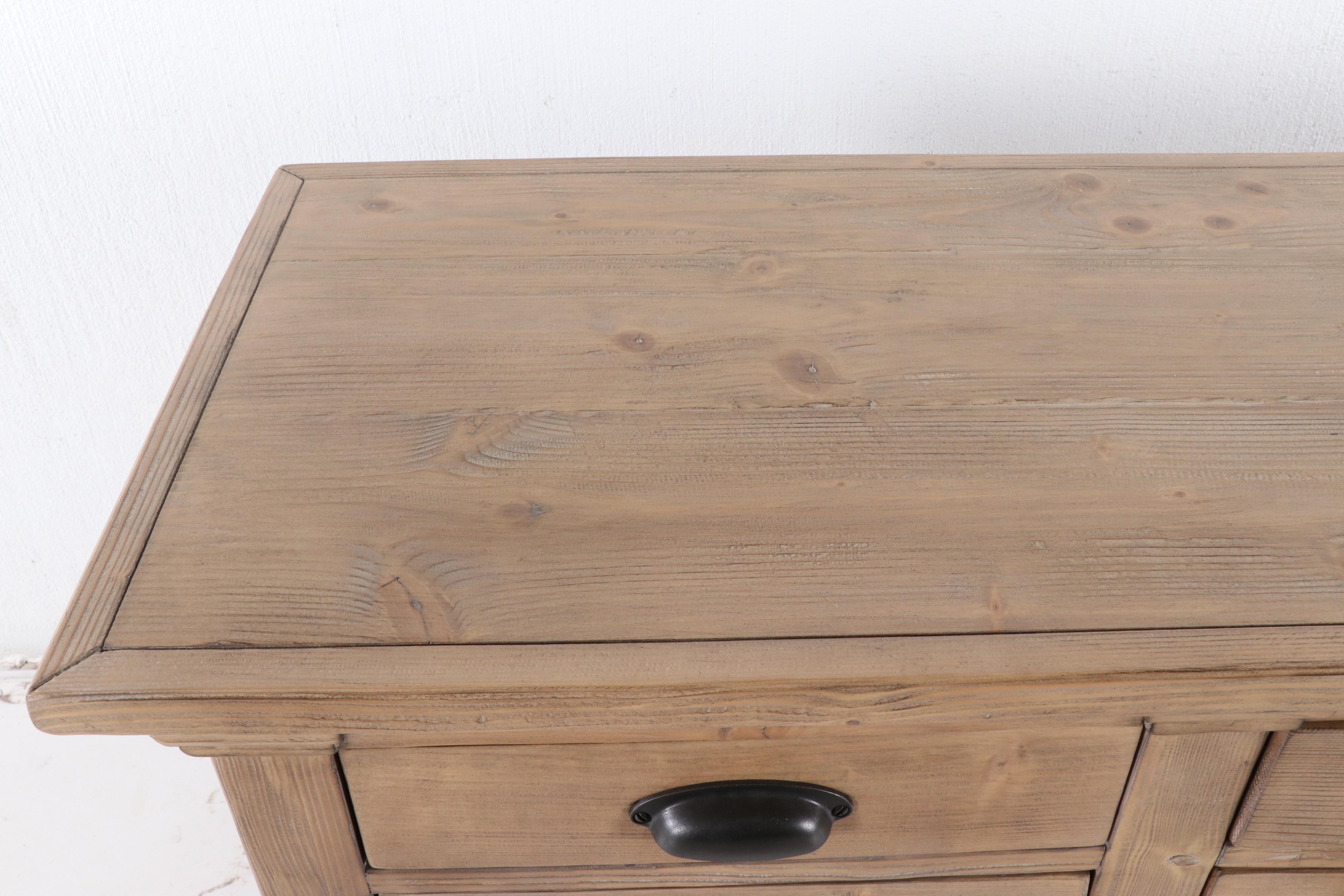 Contemporary Pottery Barn Lucca Dining Collection Salvaged Pine Buffet