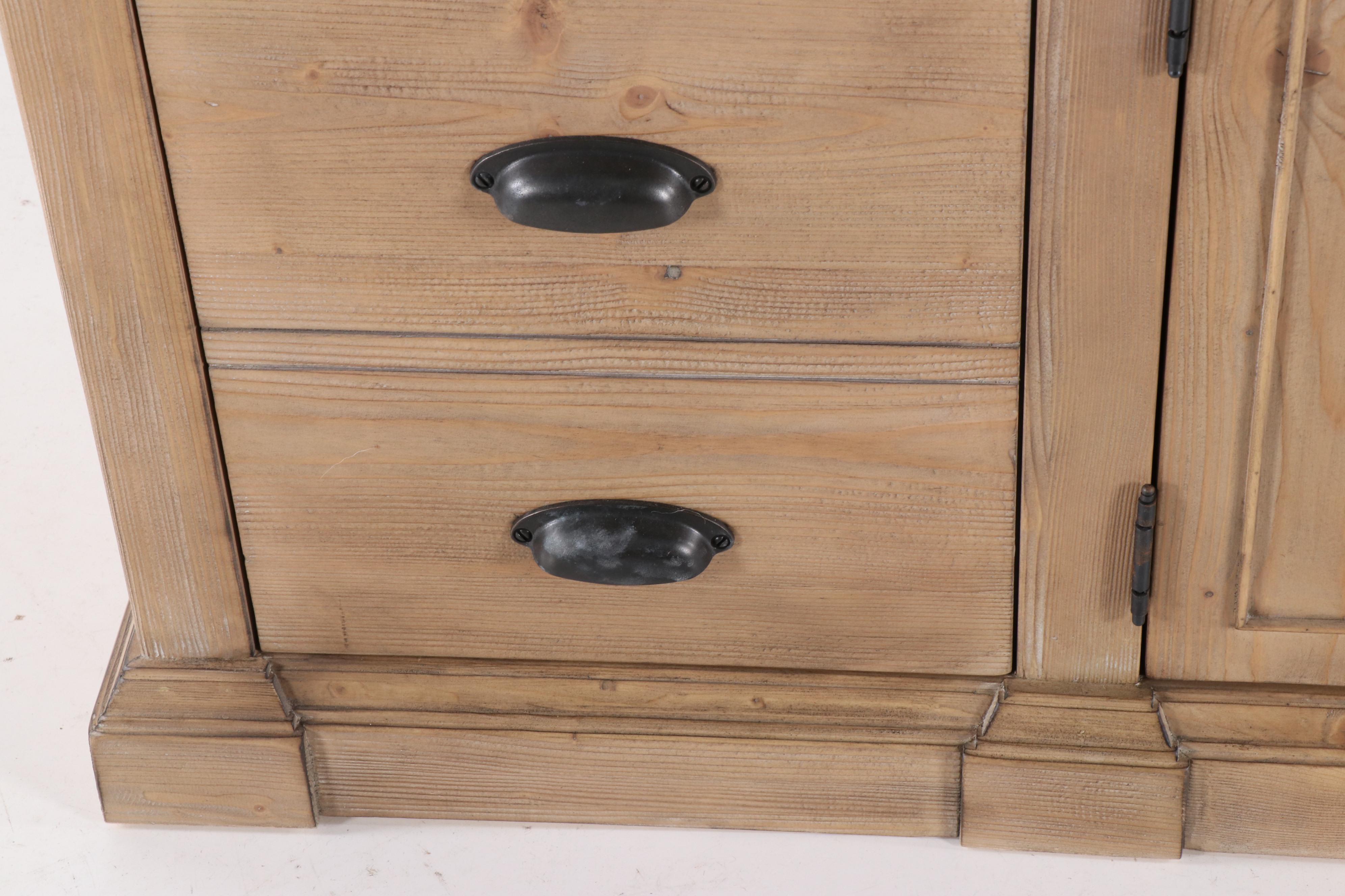 Contemporary Pottery Barn Lucca Dining Collection Salvaged Pine Buffet