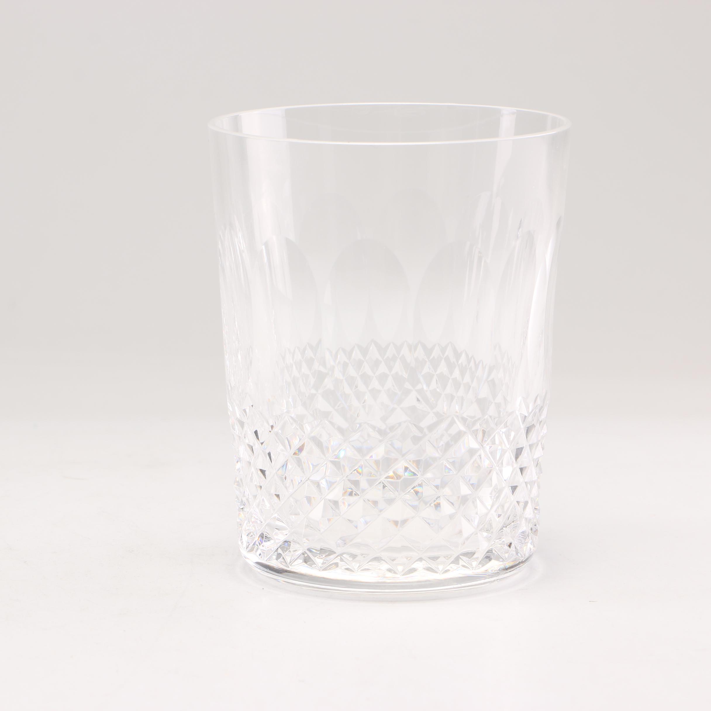 Waterford "Colleen Short Stem" Crystal Double Old Fashioned Glasses