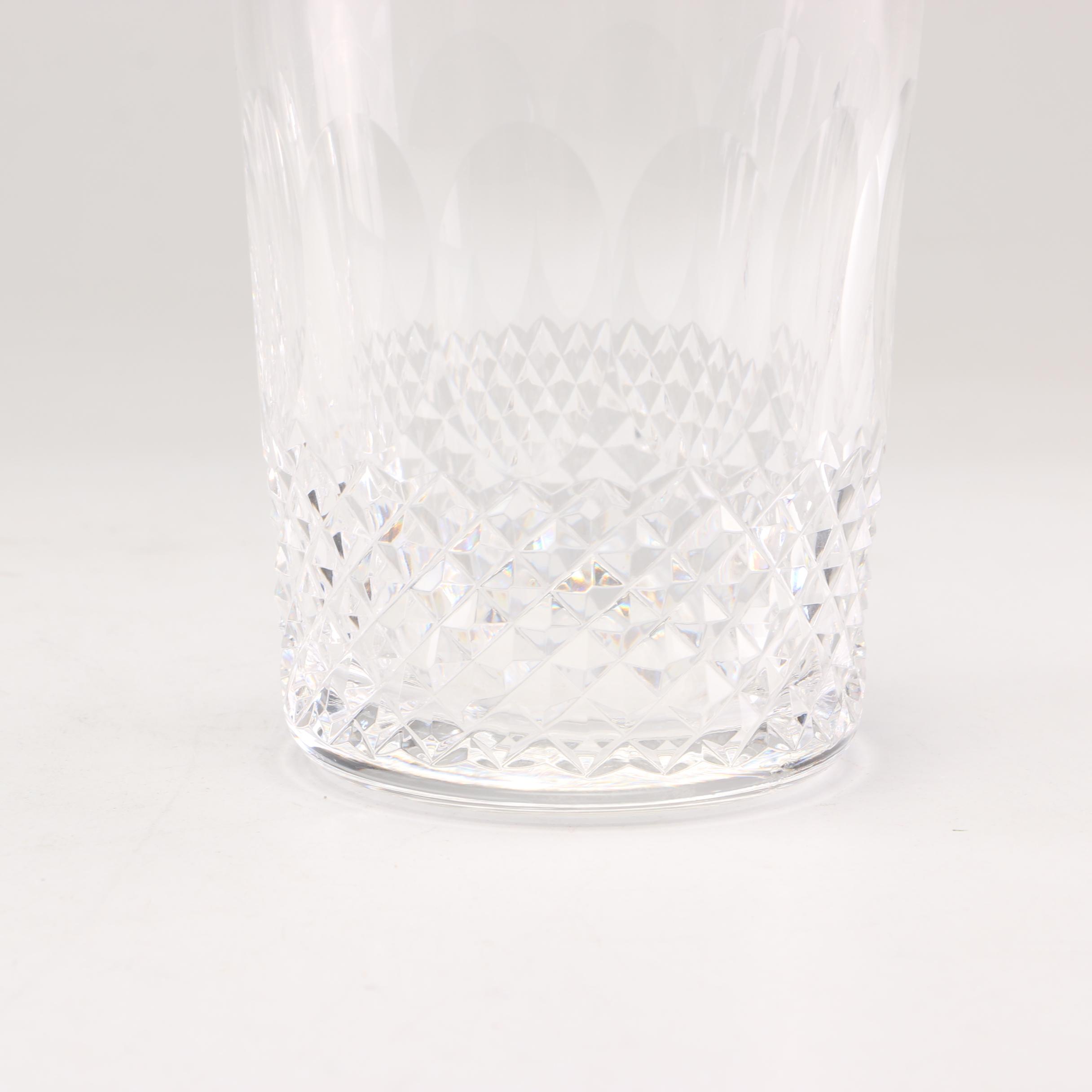 Waterford "Colleen Short Stem" Crystal Double Old Fashioned Glasses