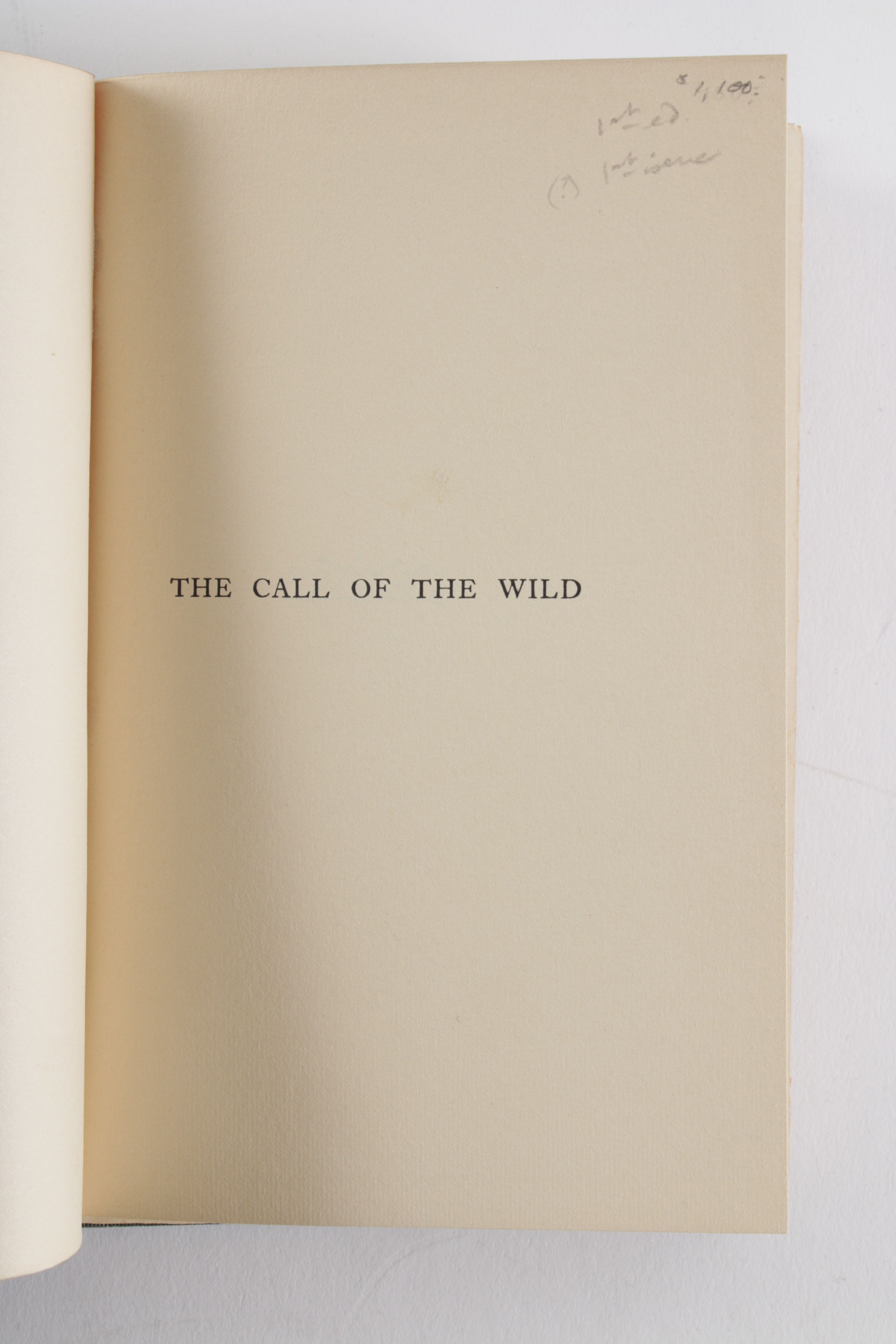 First Edition "Call of the Wild" by Jack London with Signed Check