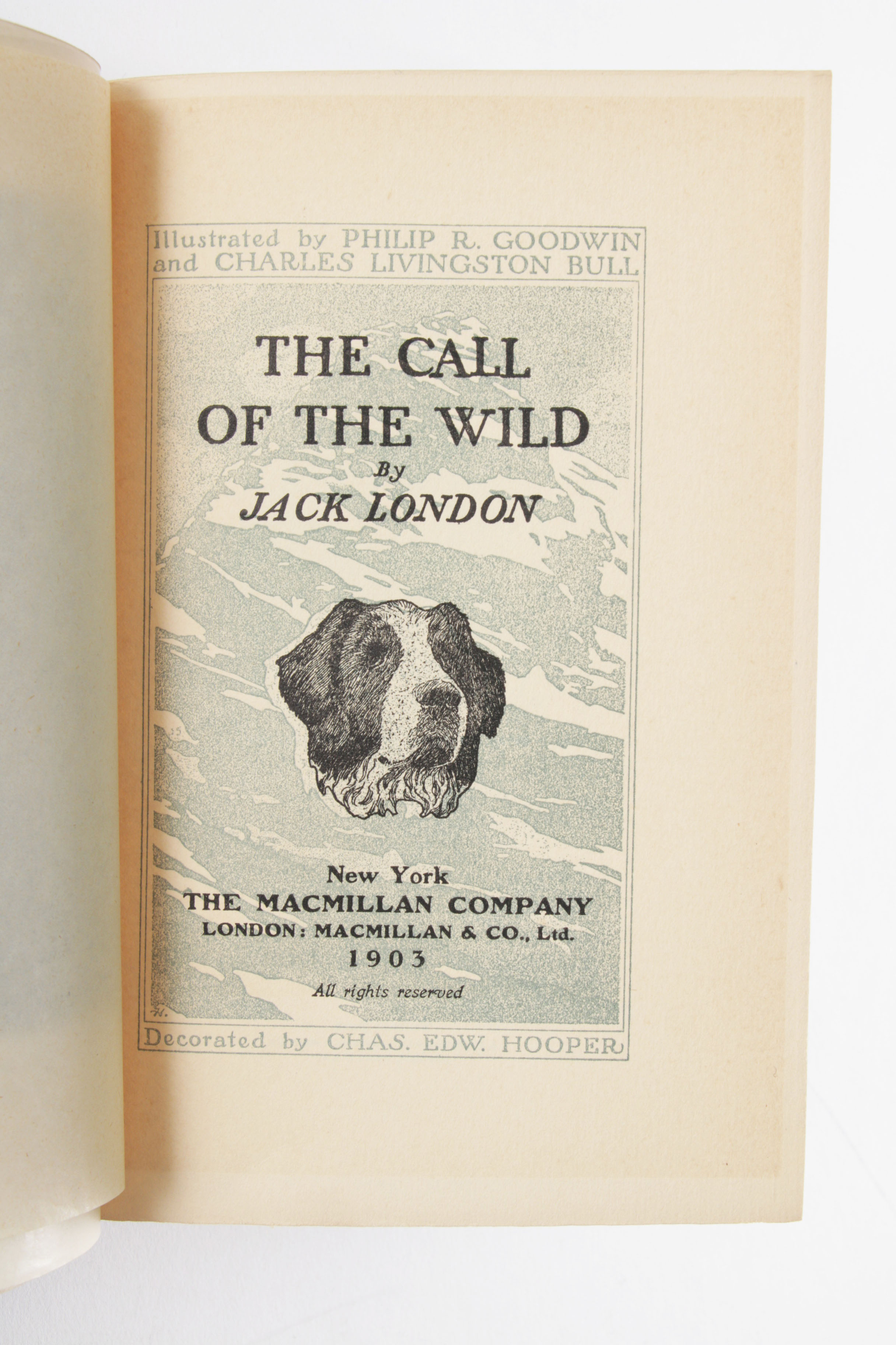 First Edition "Call of the Wild" by Jack London with Signed Check
