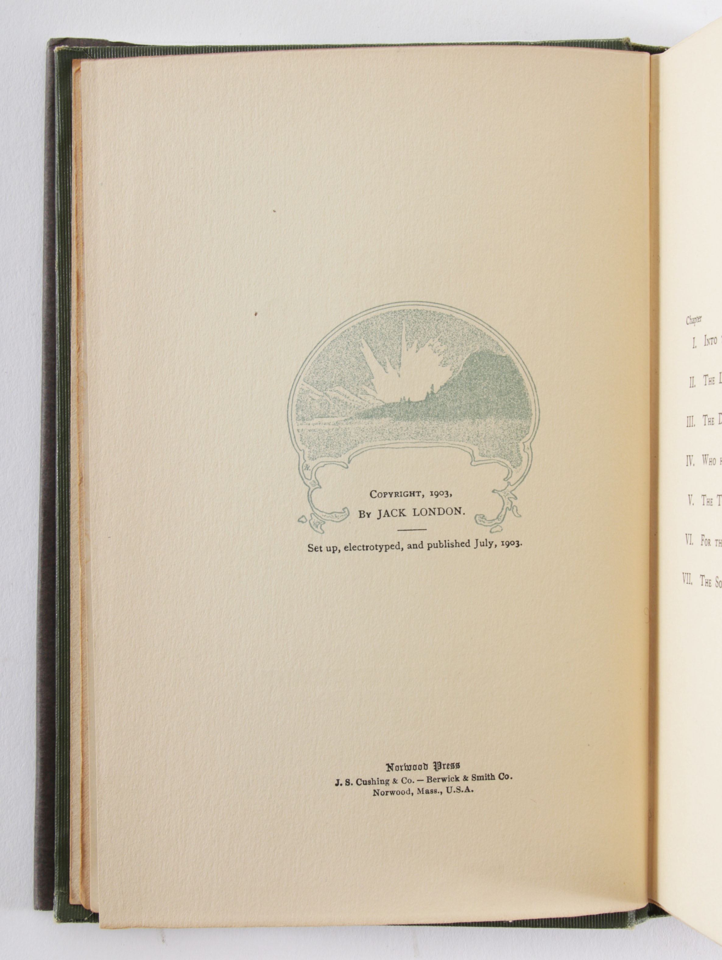 First Edition "Call of the Wild" by Jack London with Signed Check