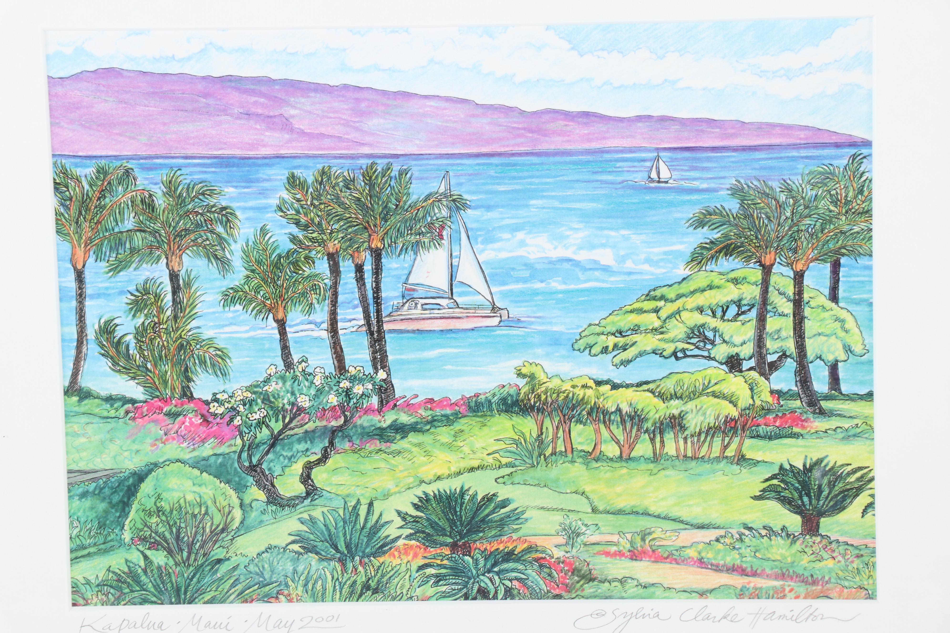 Sylvia Clarke Hamilton Hawaiian Landscape Giclées