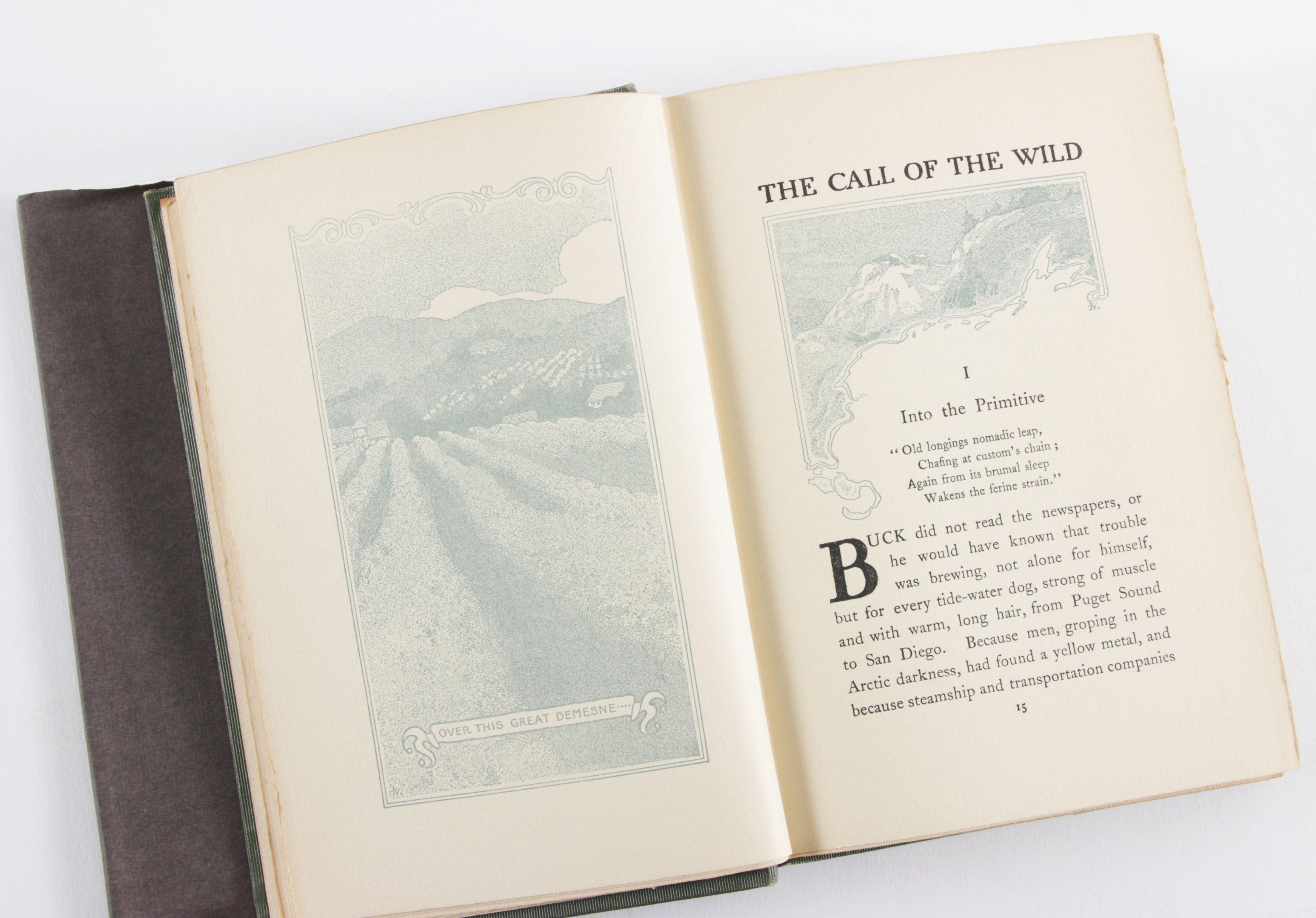 First Edition "Call of the Wild" by Jack London with Signed Check