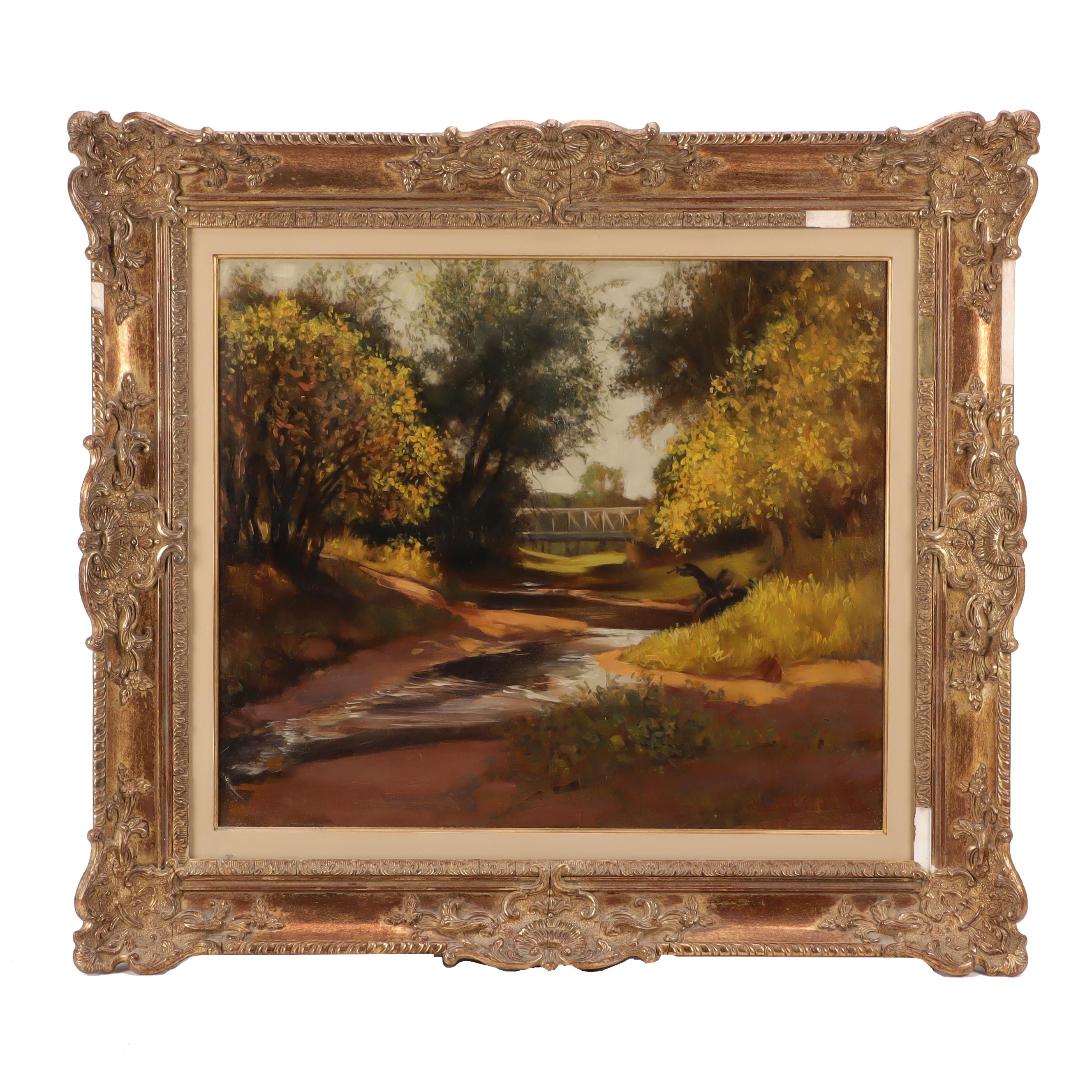 Robert J. Smith Landscpae Oil Painting