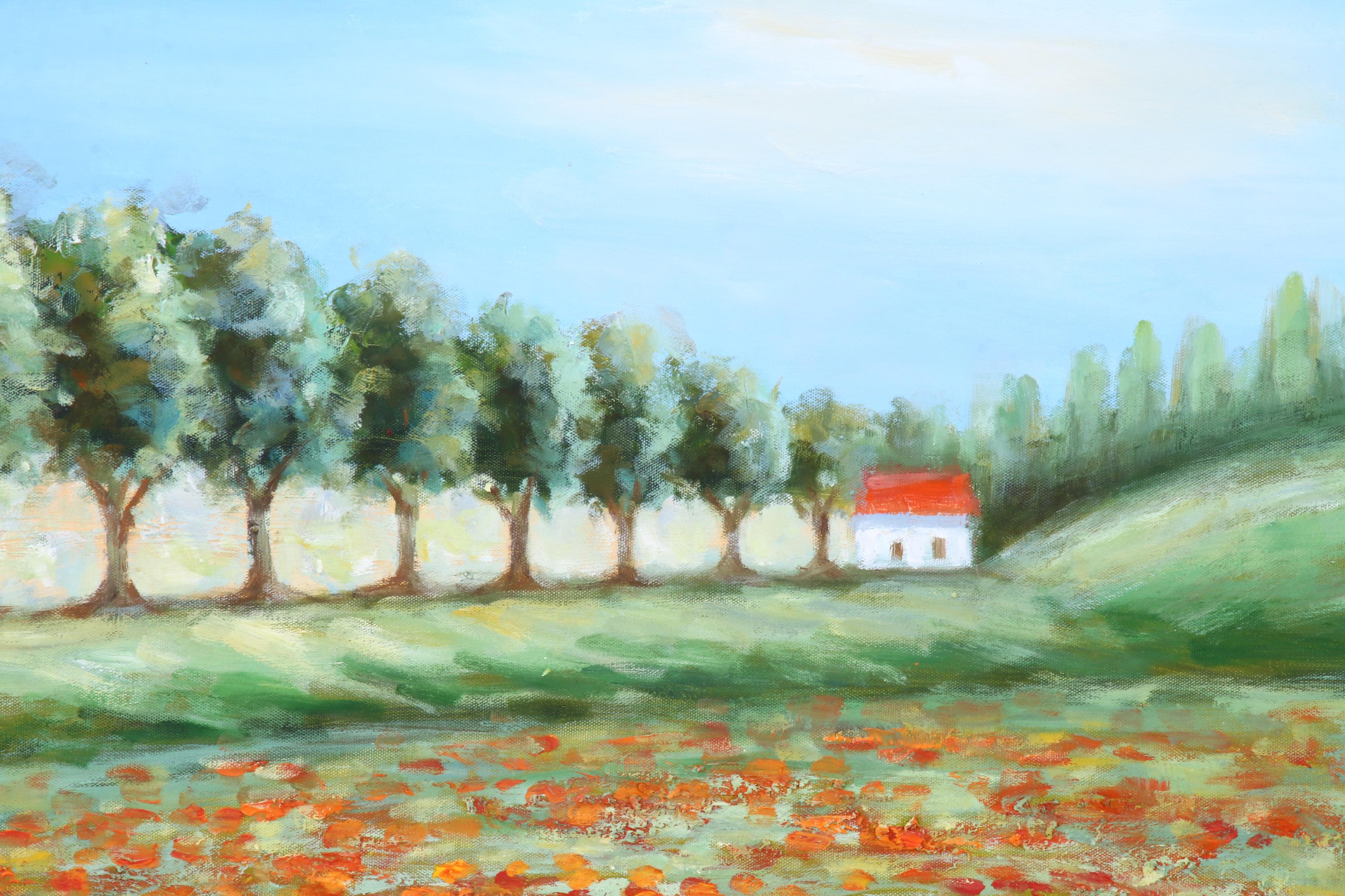 Poppy Field Oil Painting