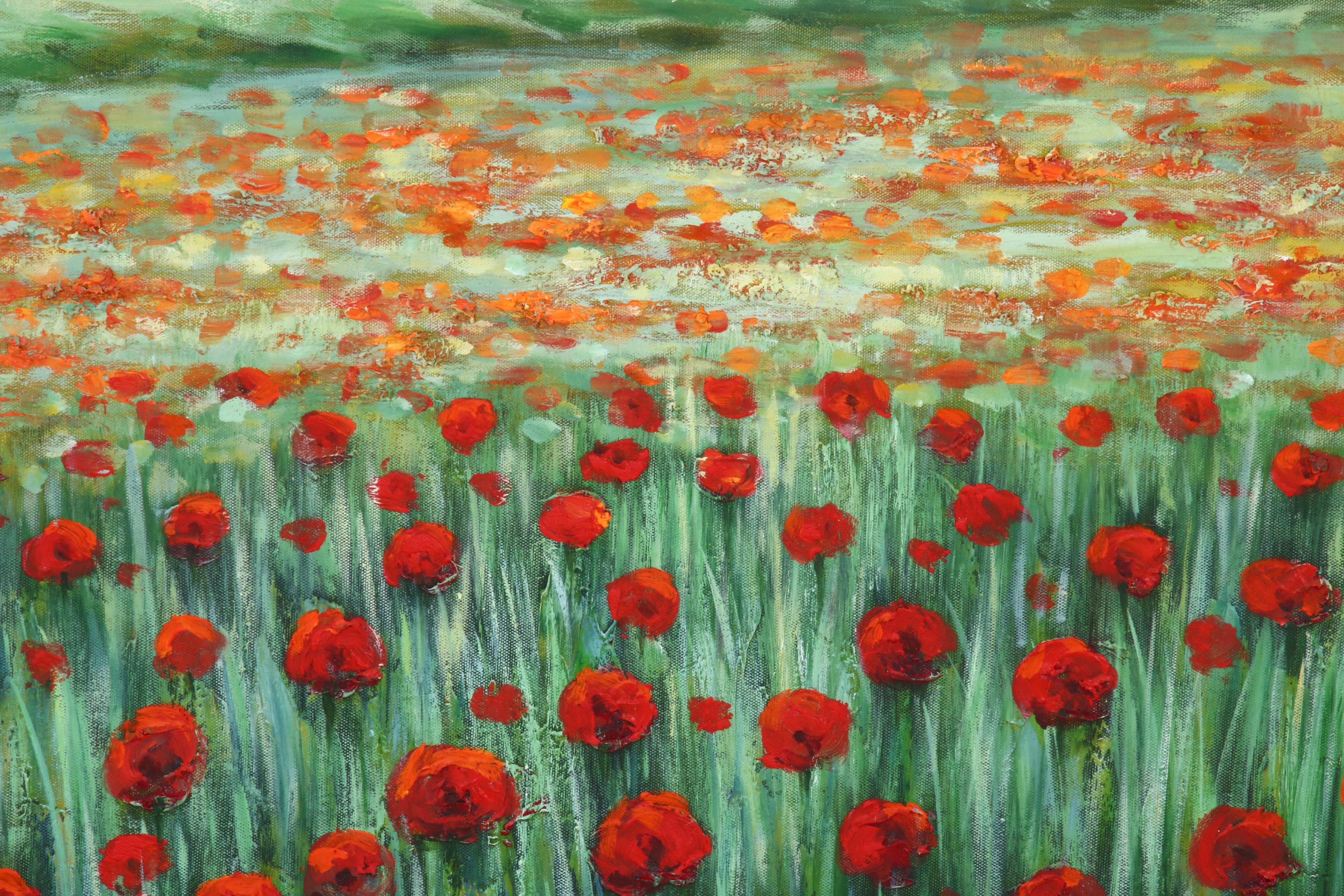 Poppy Field Oil Painting