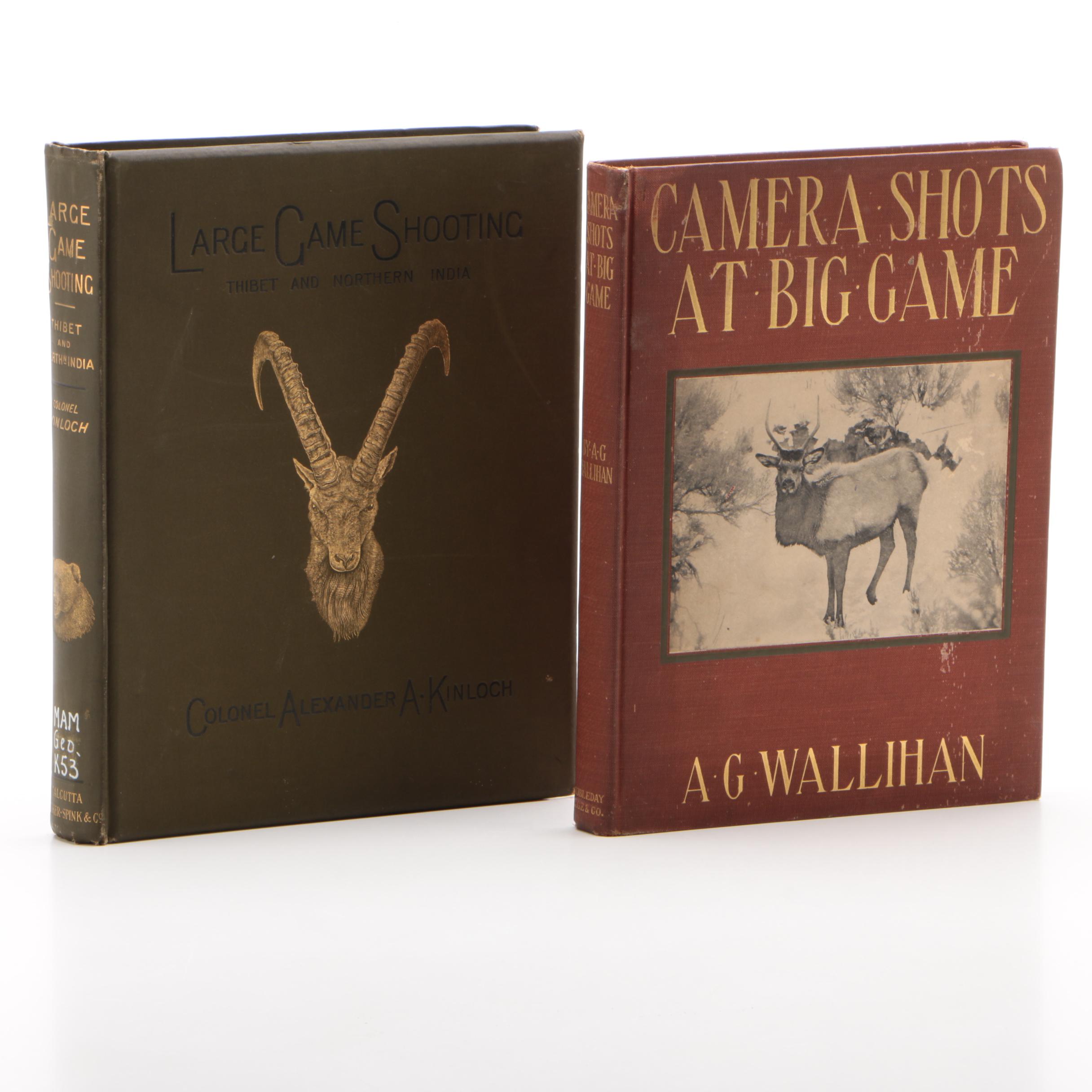 Big Game Photography and Hunting Books including "Camera Shots at Big Game"