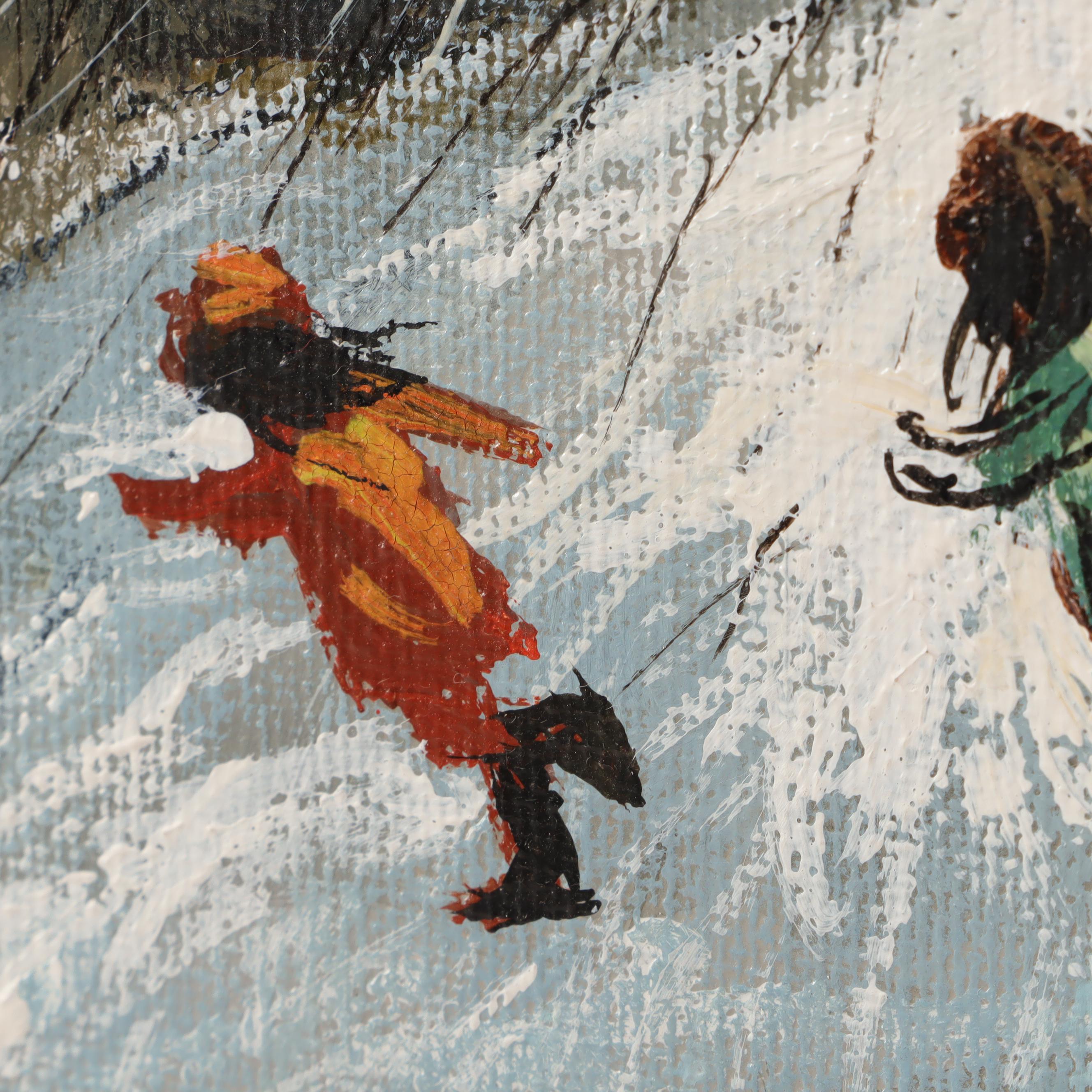 Robert Fabe Oil Painting "December Day"