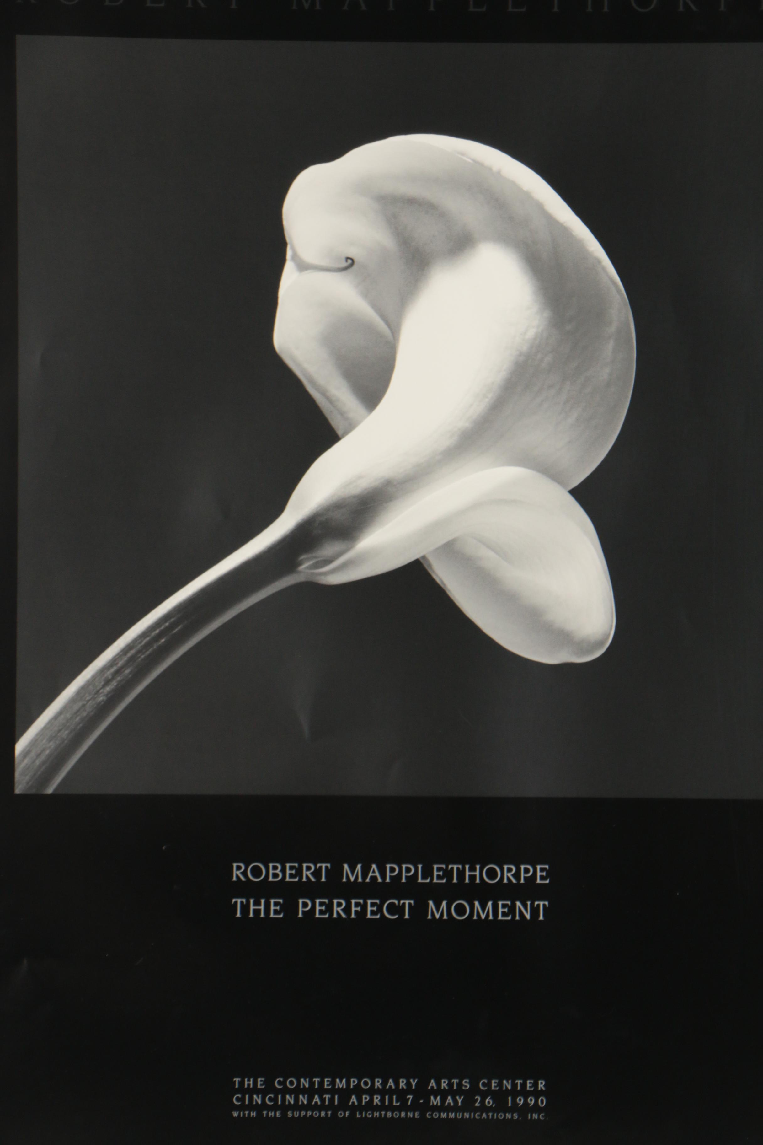 Robert Mapplethorpe 1990 Exhibition Poster "The Perfect Moment"