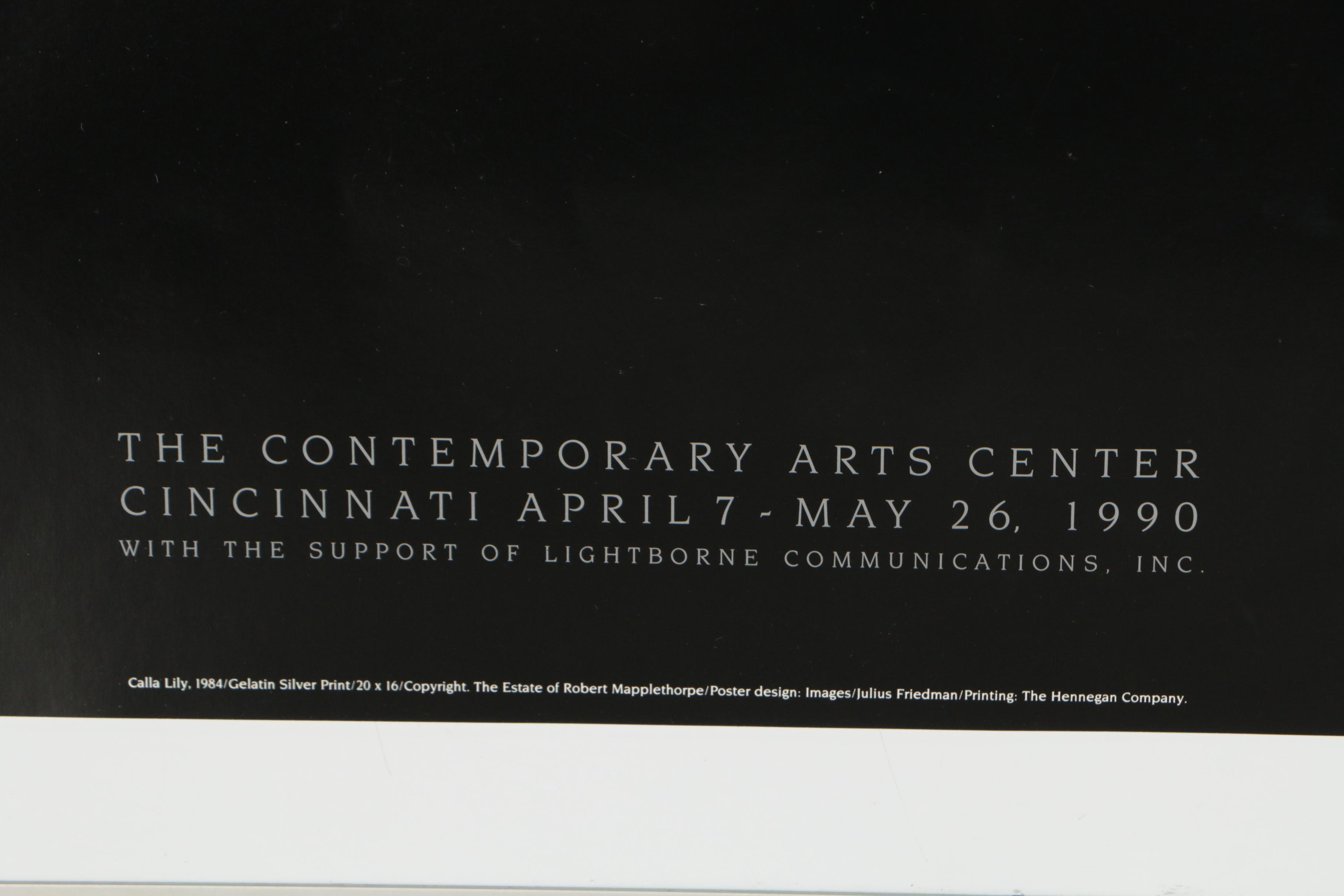 Robert Mapplethorpe 1990 Exhibition Poster "The Perfect Moment"