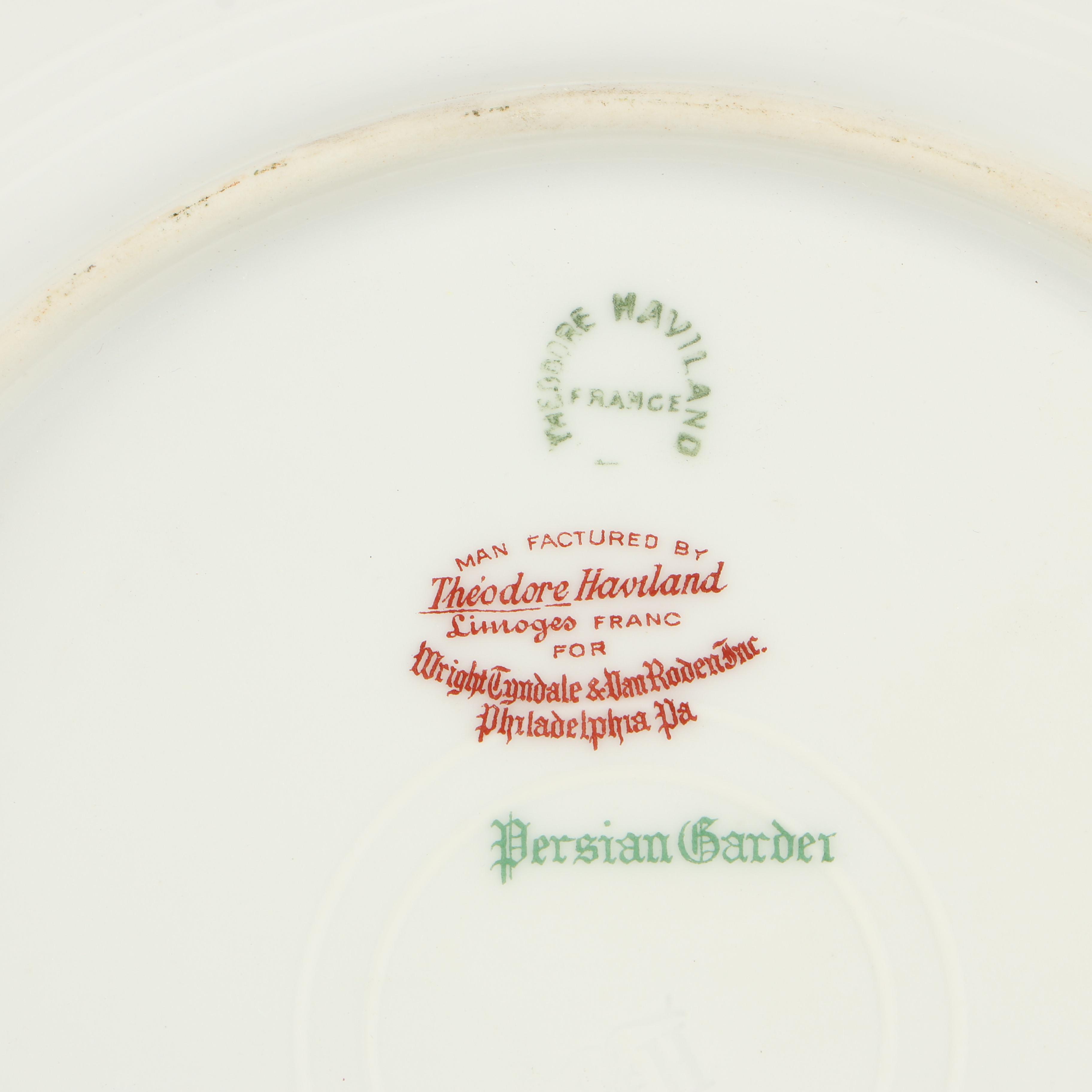 Theodore Haviland "Persian Garden" China Dinnerware
