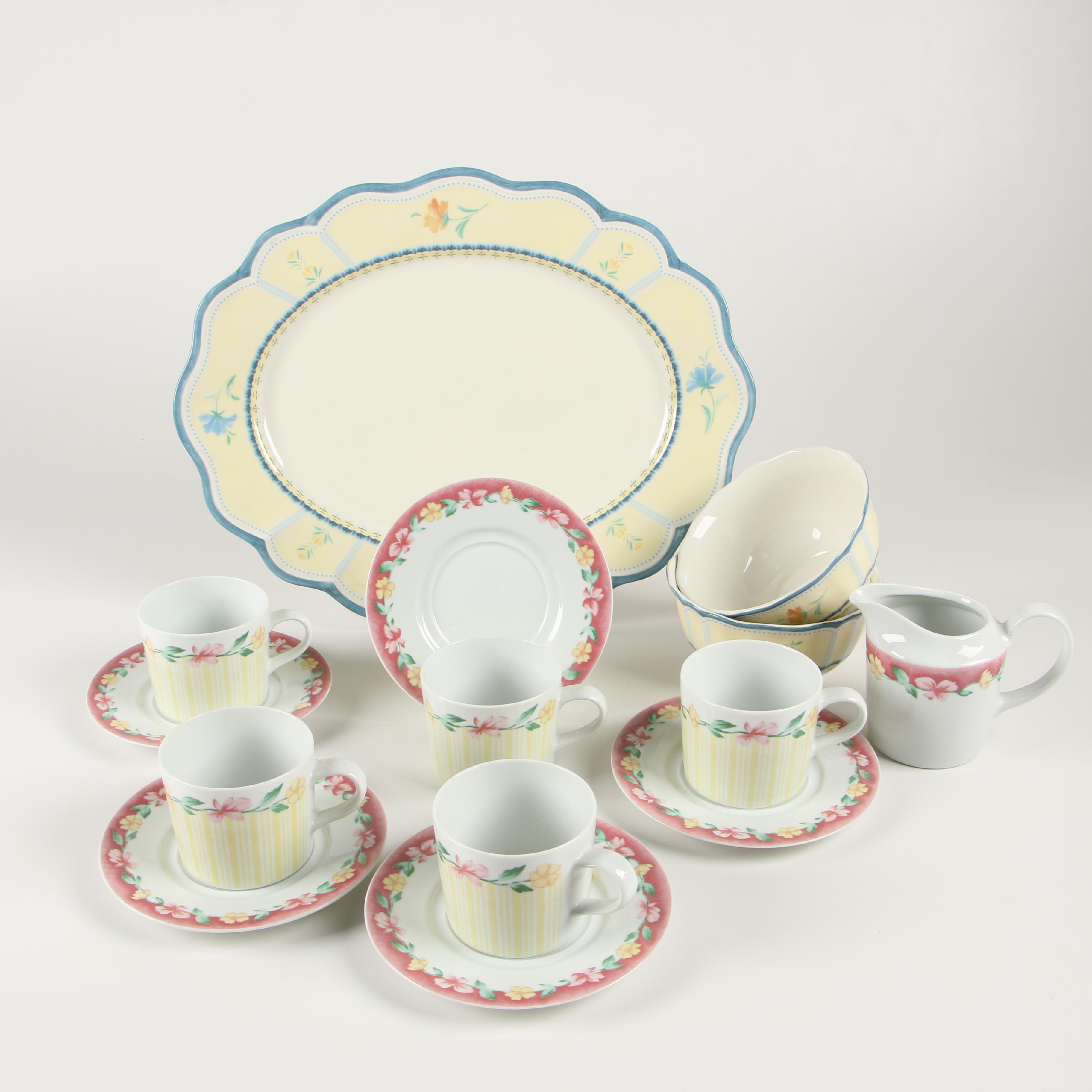 Pfaltzgraff "Grandma's Kitchen" and Lenox "Provencal Blossom" Ceramic Dinnerware