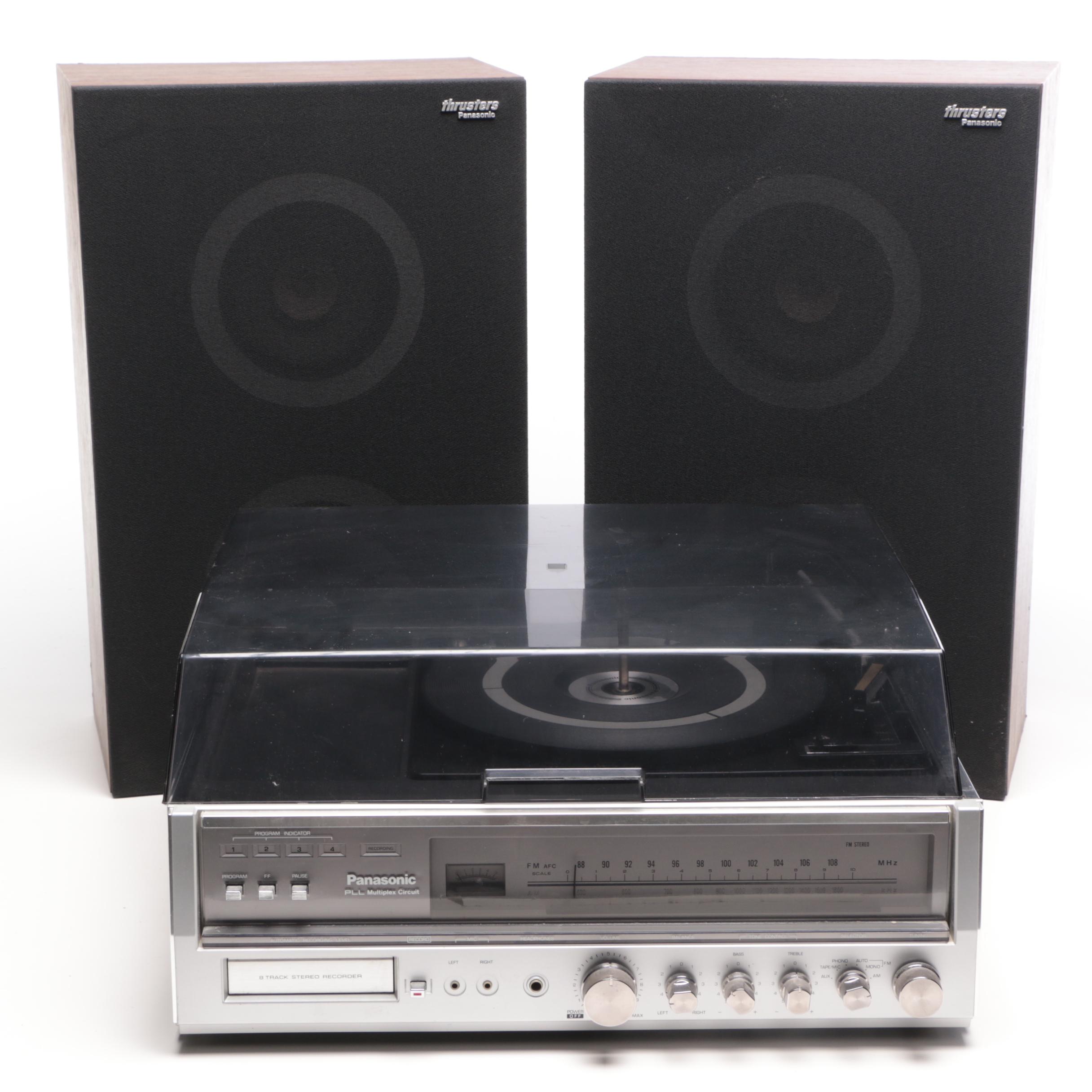 Panasonic PLL Multiplex Circuit Stereo with Speakers, Late 20th Century