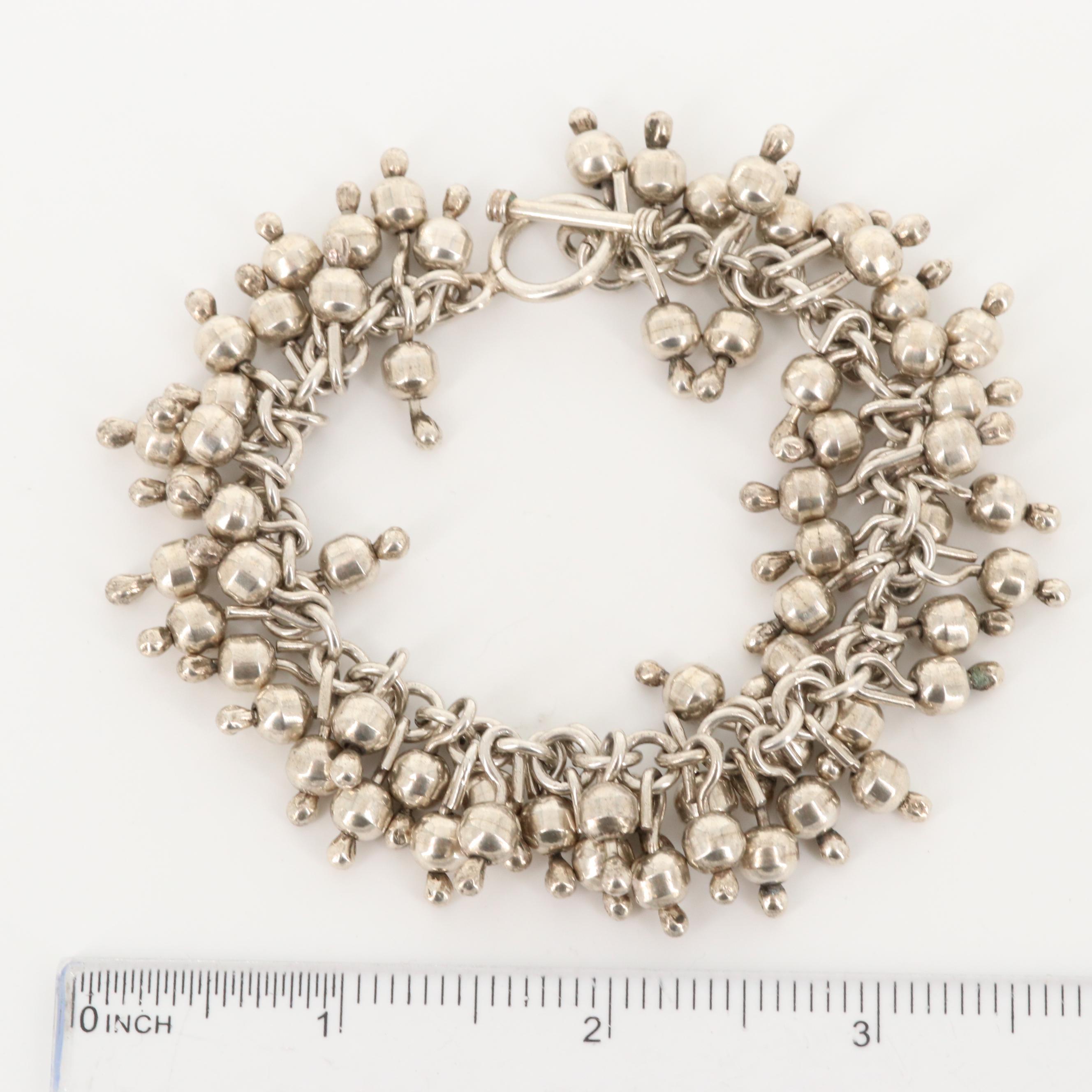 Sterling Silver Fringe Bracelet