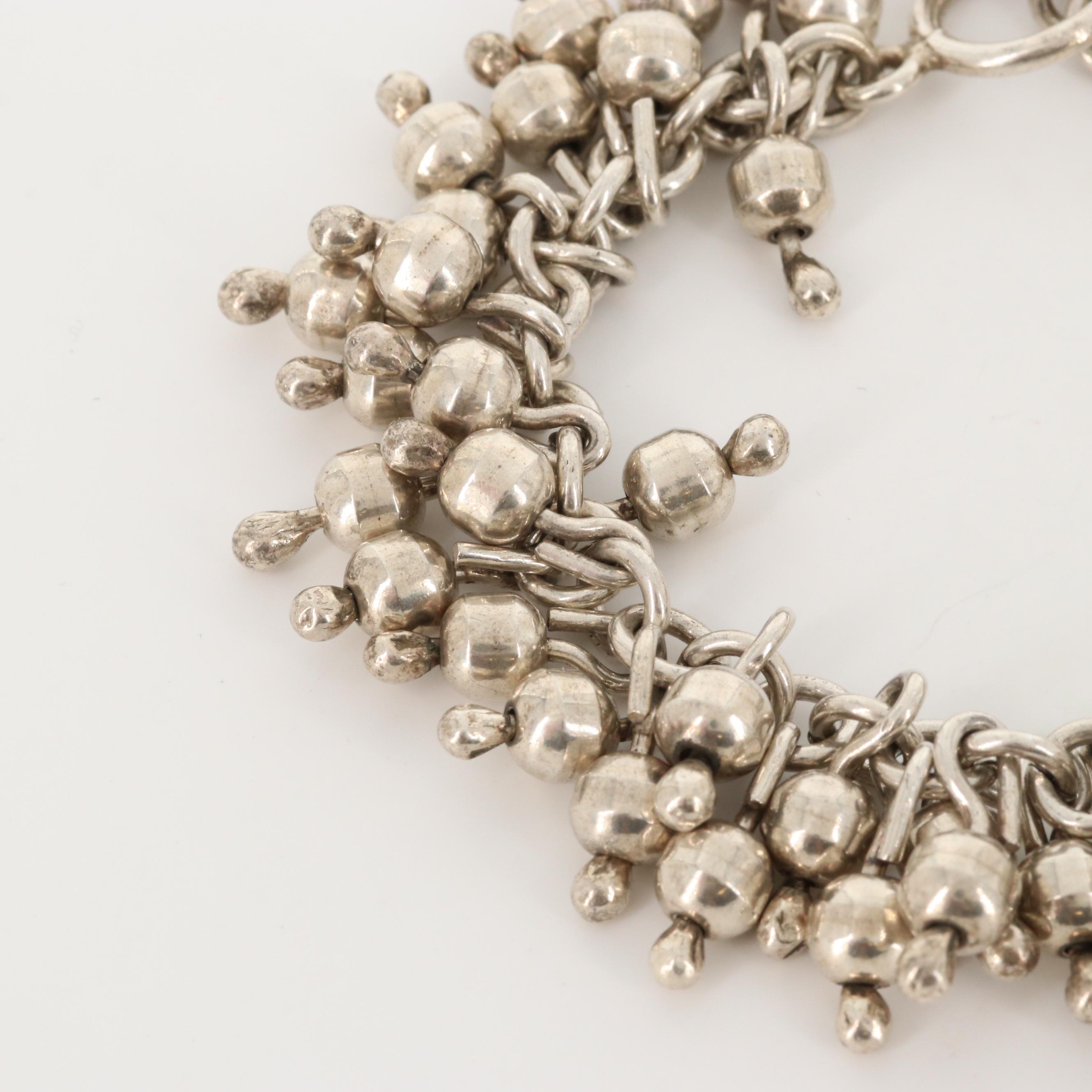 Sterling Silver Fringe Bracelet