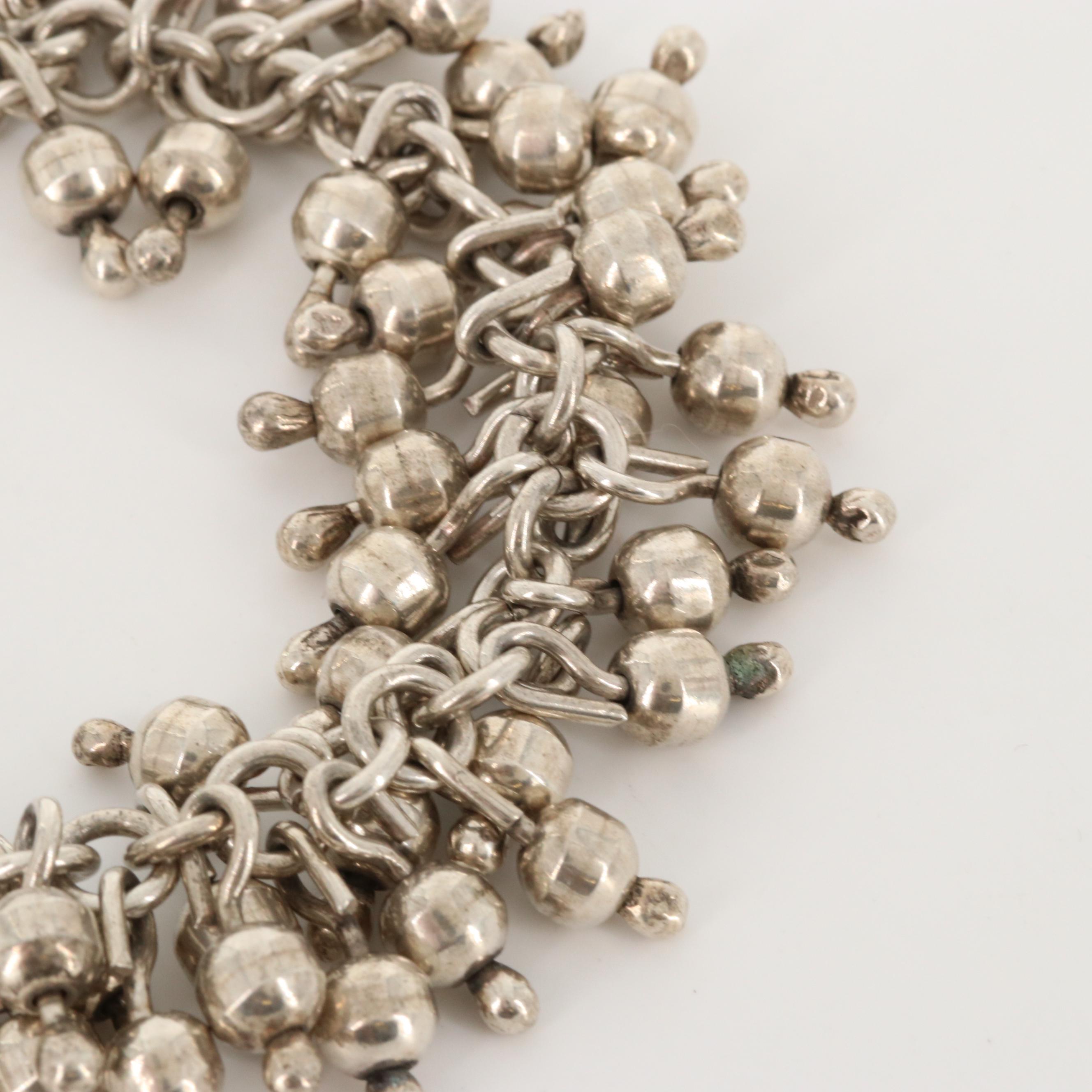 Sterling Silver Fringe Bracelet