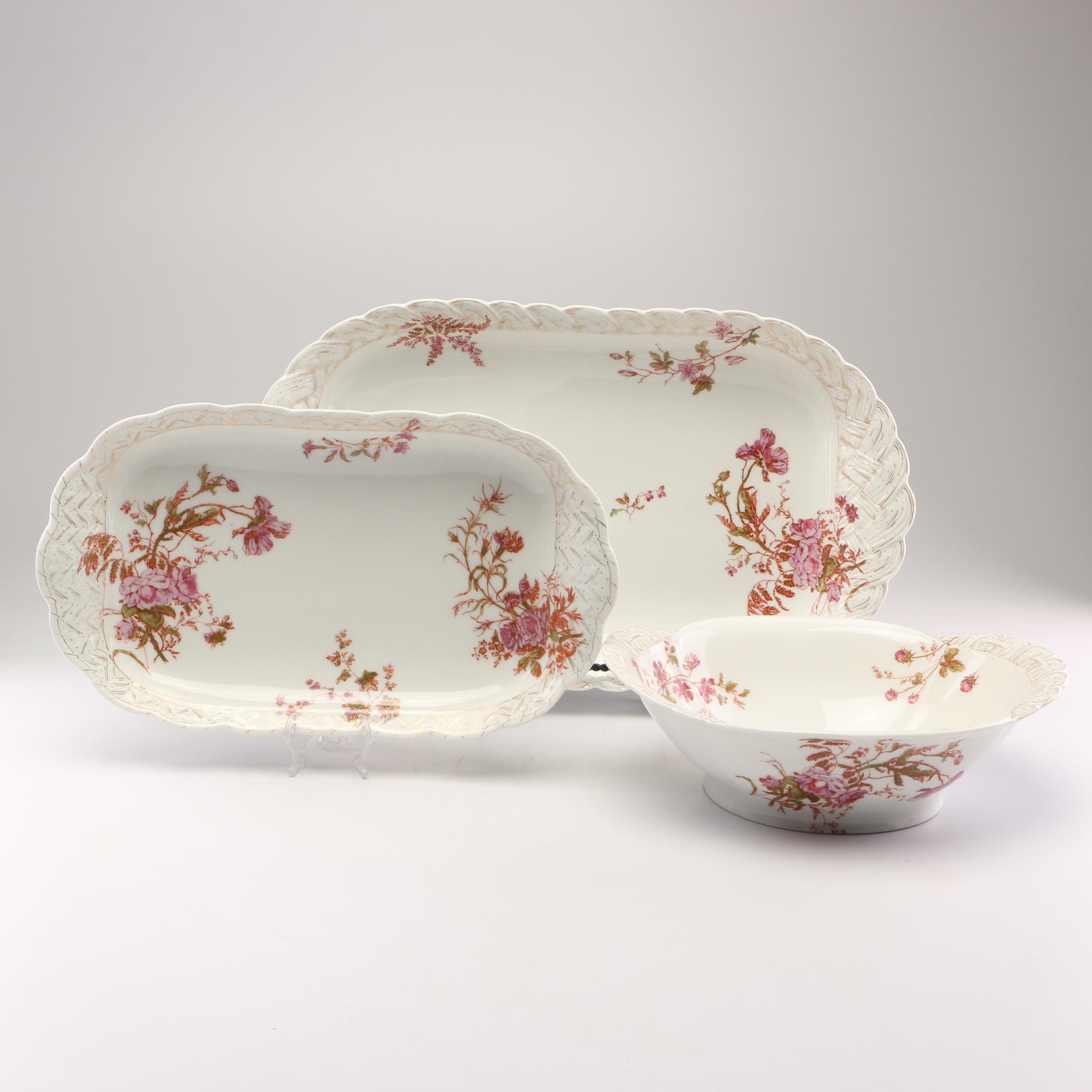 Haviland Porcelain Serving Dishes, 1876-1889
